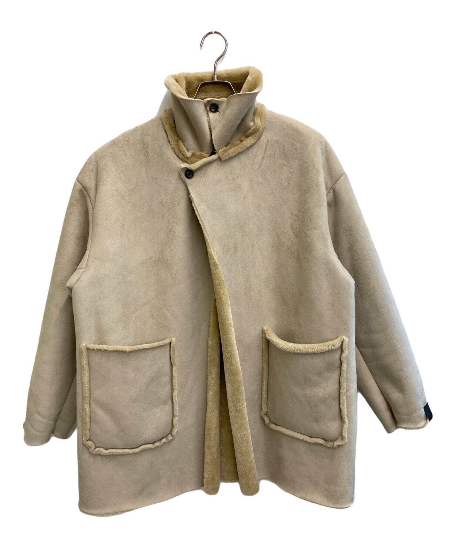 中古・古着通販】N.HOOLYWOOD (エヌ ハリウッド) HALF COAT ベージュ