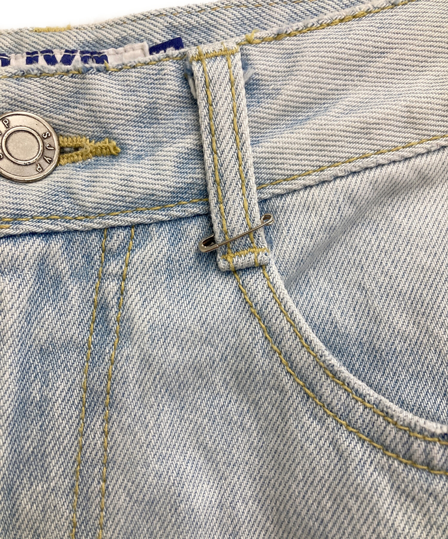 中古・古着通販】SJYP (エスジェイワイピー) デニムパンツ インディゴ 