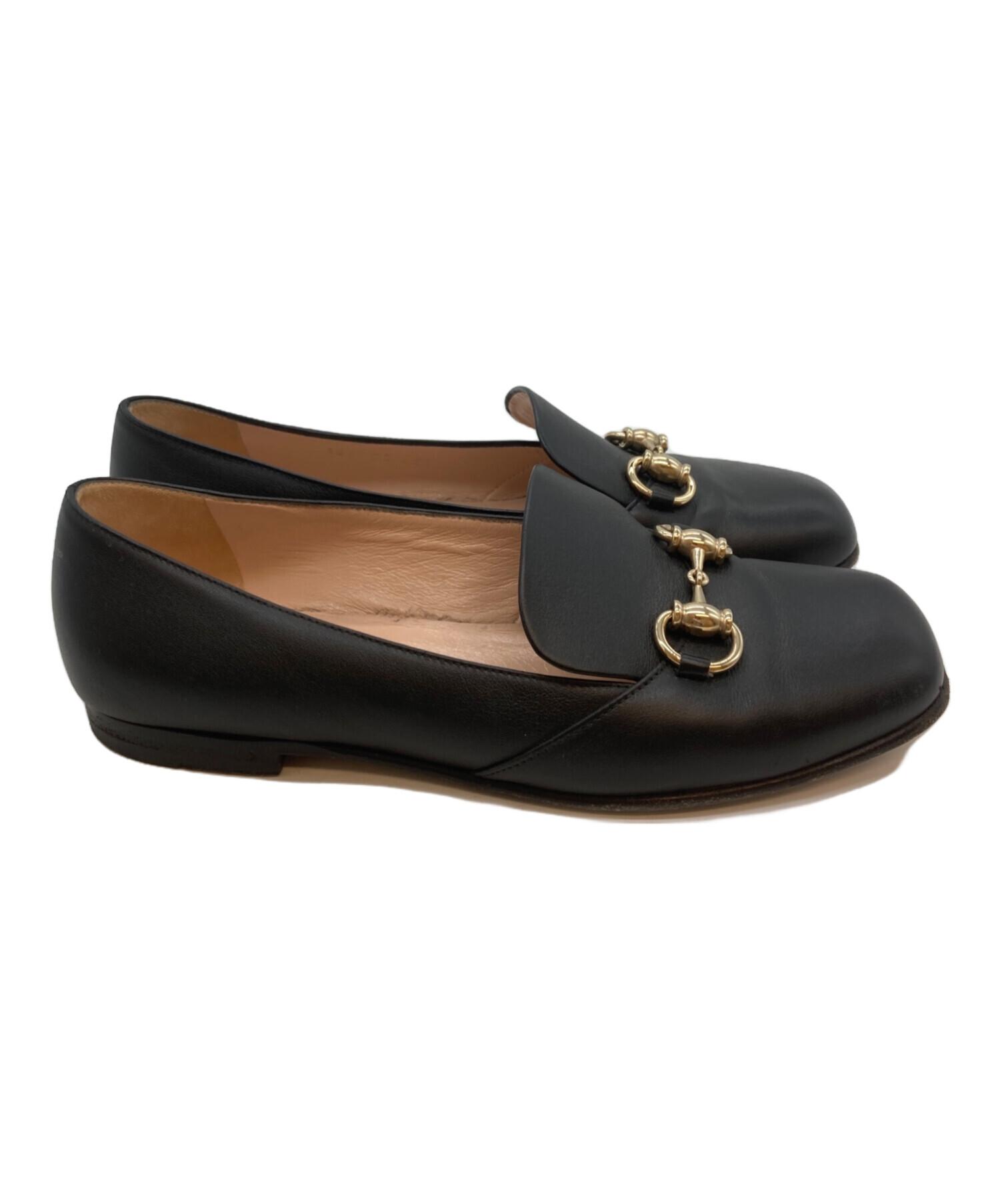 中古・古着通販】GUCCI (グッチ) ホースビットレザーローファー
