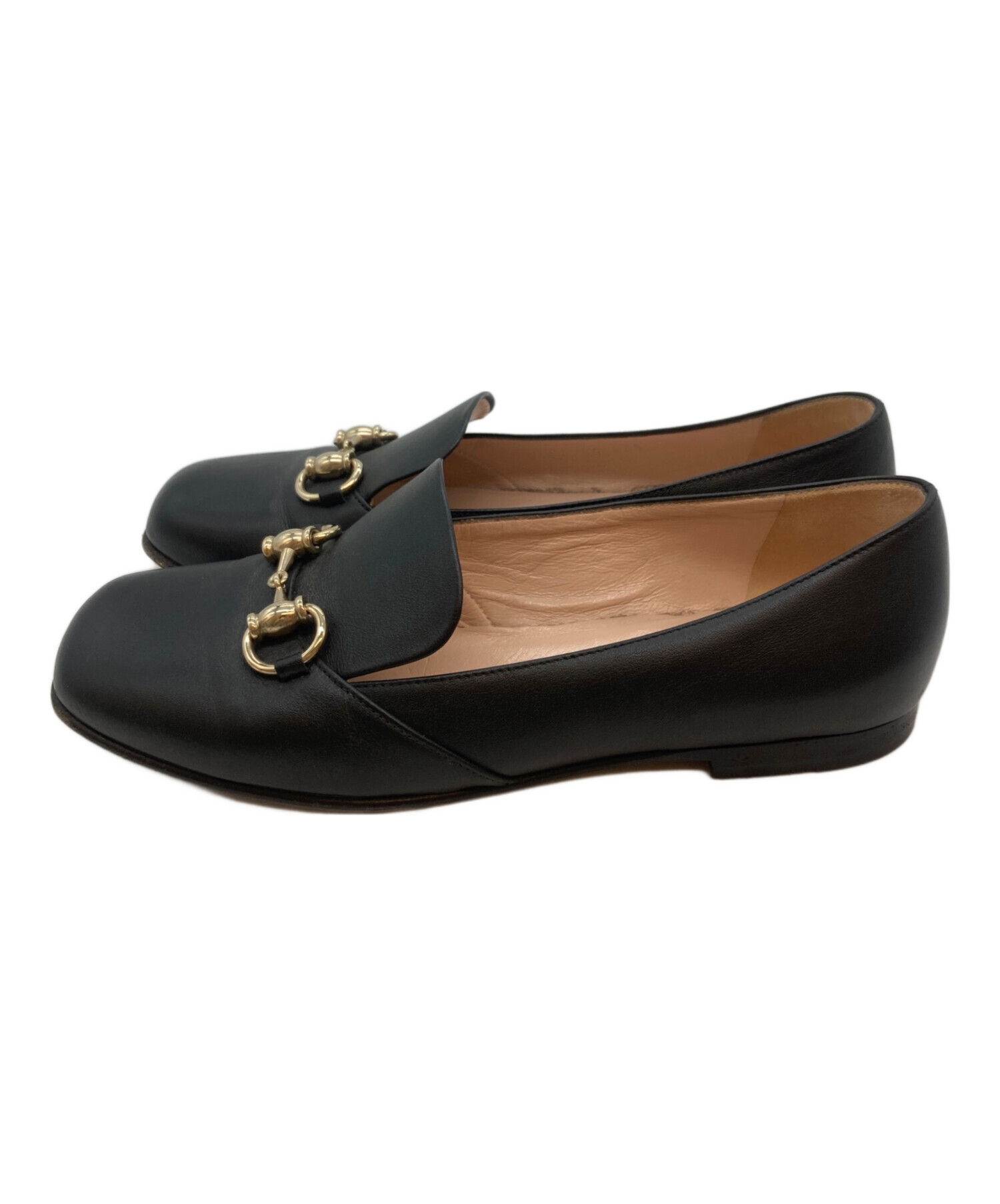 中古・古着通販】GUCCI (グッチ) ホースビットレザーローファー