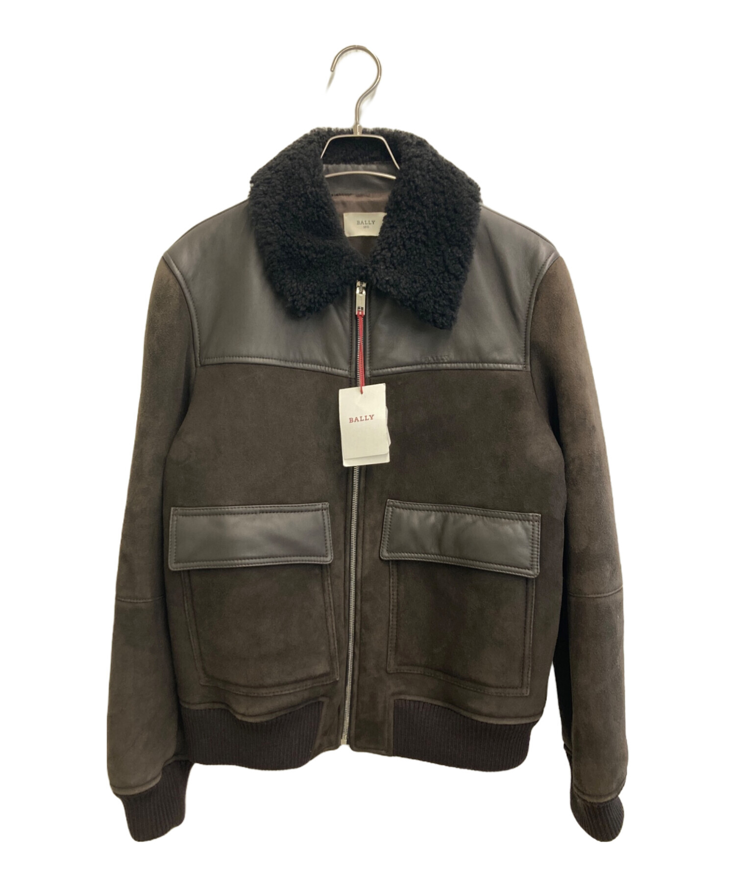 中古・古着通販】BALLY (バリー) ムートンジャケット ブラウン サイズ