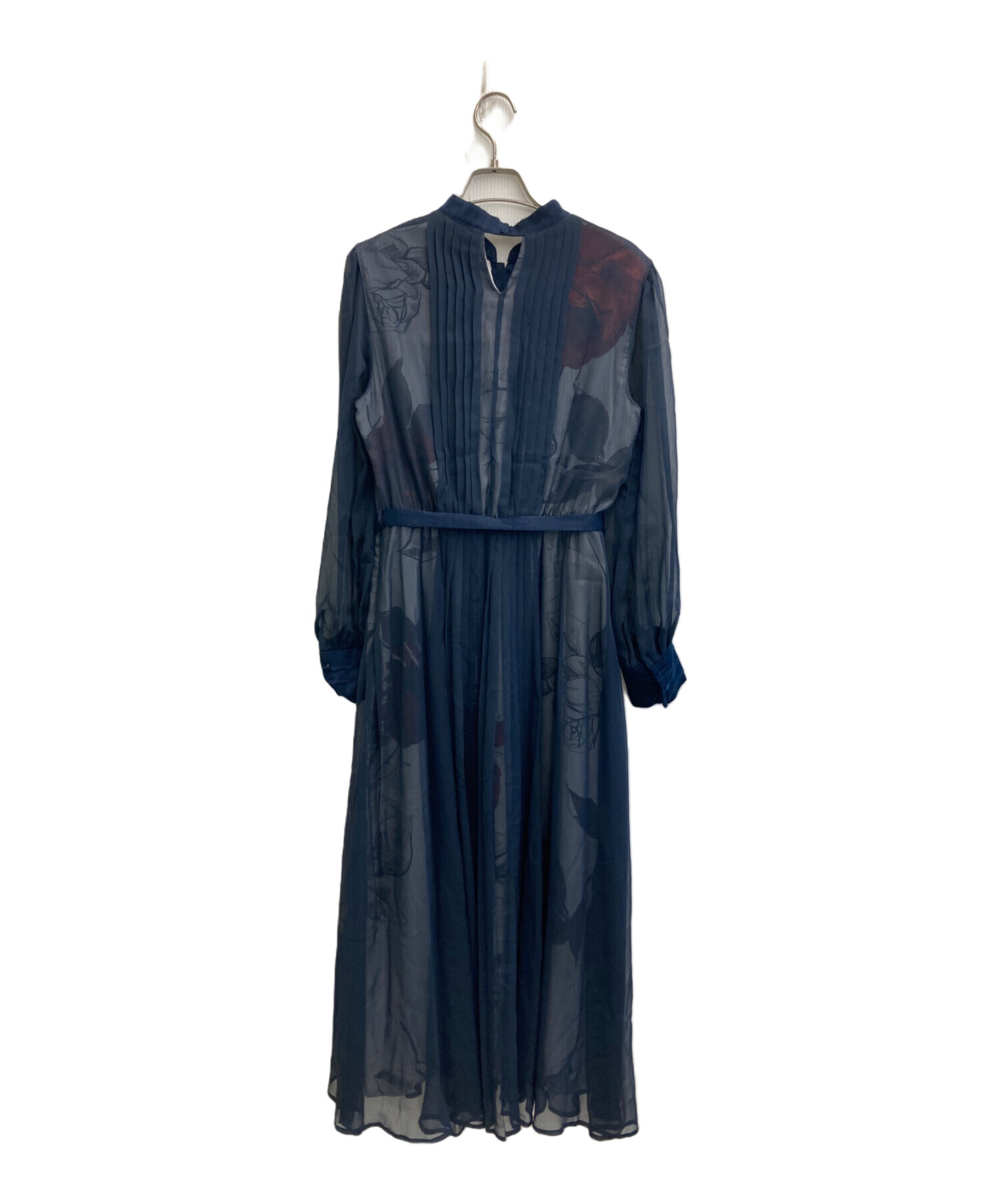 中古・古着通販】Ameri (アメリ) 20AW ELLA VEIL DRESS ネイビー