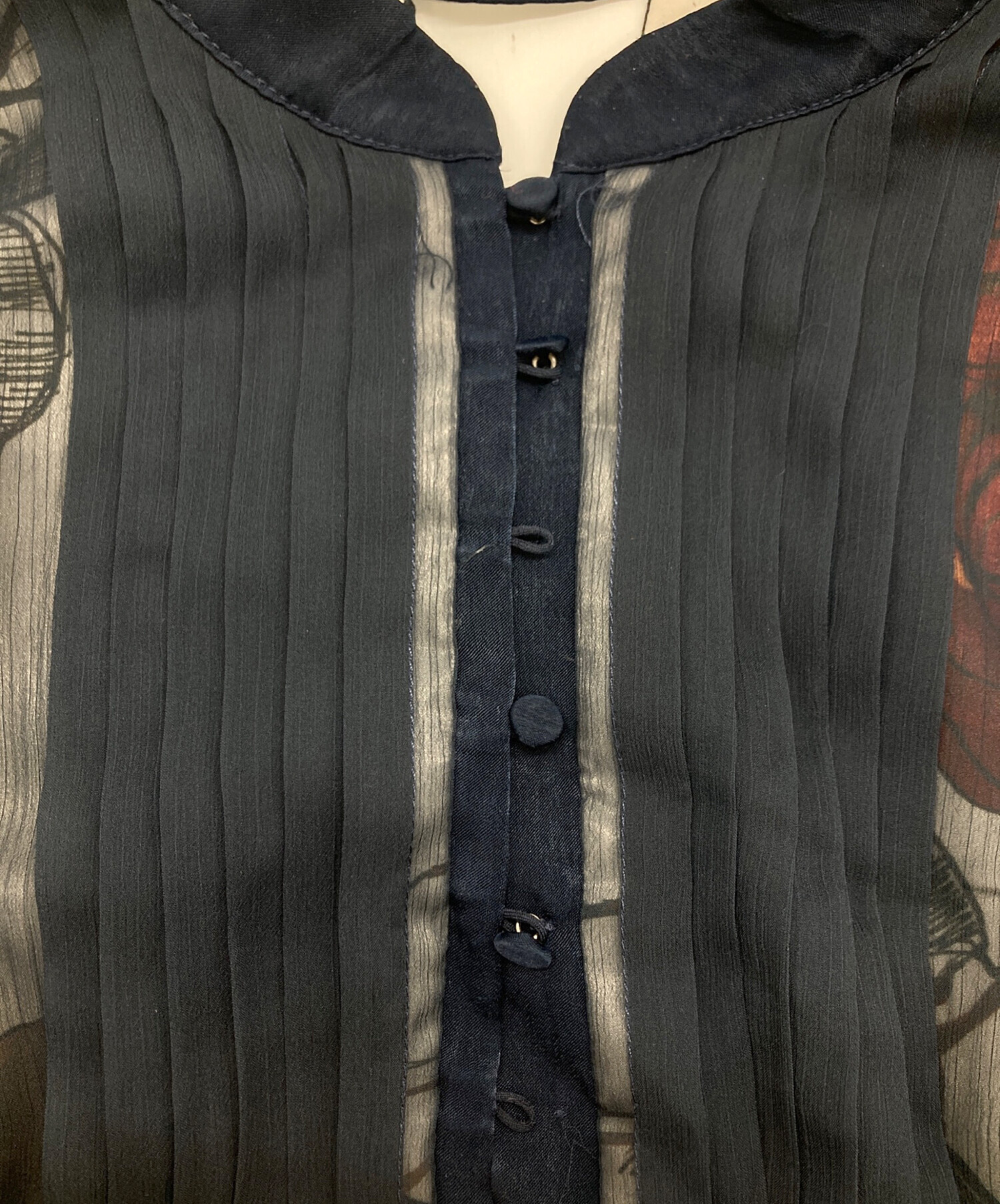 中古・古着通販】Ameri (アメリ) 20AW ELLA VEIL DRESS ネイビー