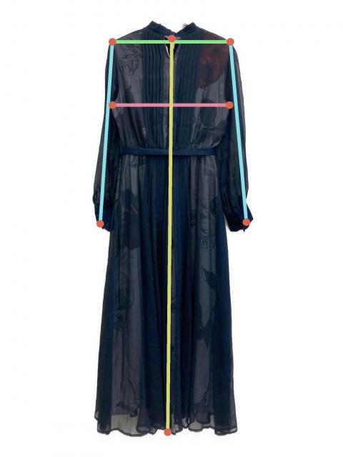 中古・古着通販】Ameri (アメリ) 20AW ELLA VEIL DRESS ネイビー