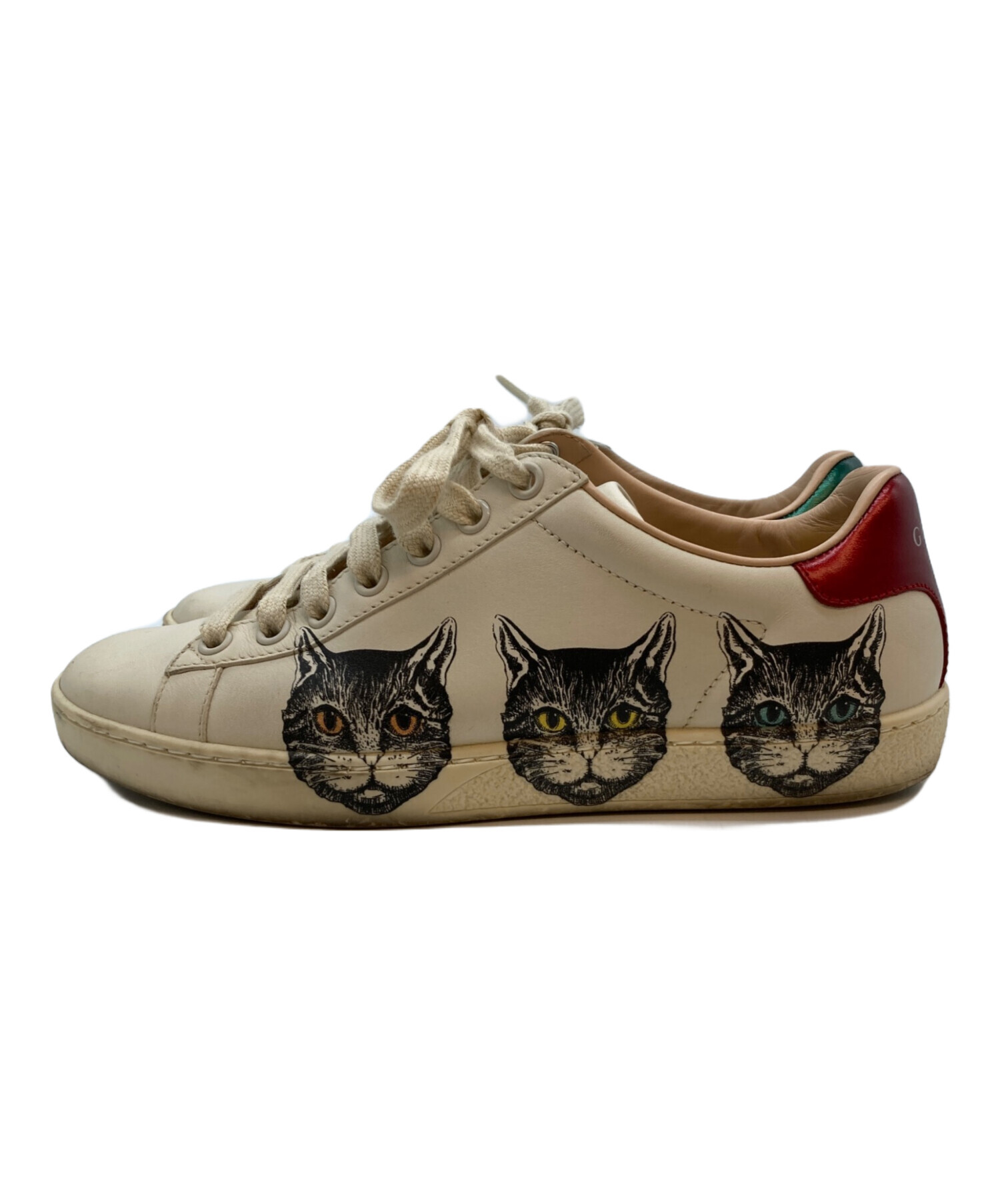 新品　Gucci グッチ　ミスティック　キャット　レザースニーカー　36 1/2 中古・古着通販】GUCCI (グッチ) エース ミスティックキャット