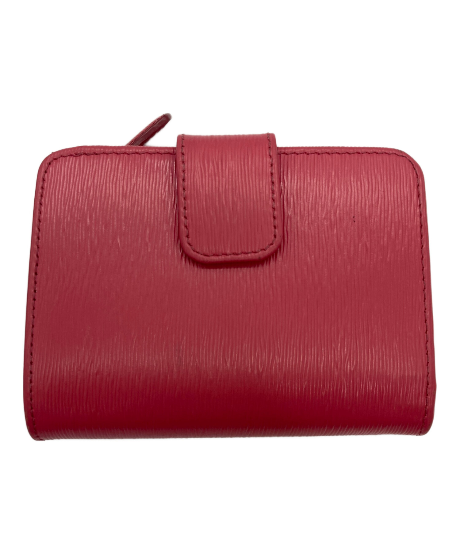 中古・古着通販】PRADA (プラダ) サフィアーノ 2つ折り財布 ピンク