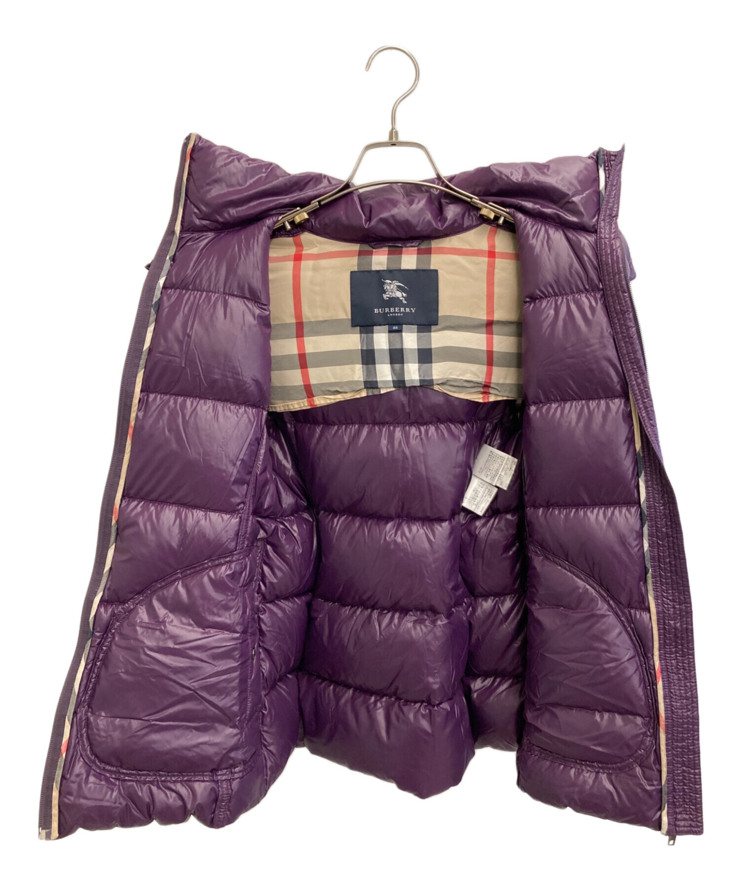 中古・古着通販】BURBERRY (バーバリー) ダウンジャケット パープル