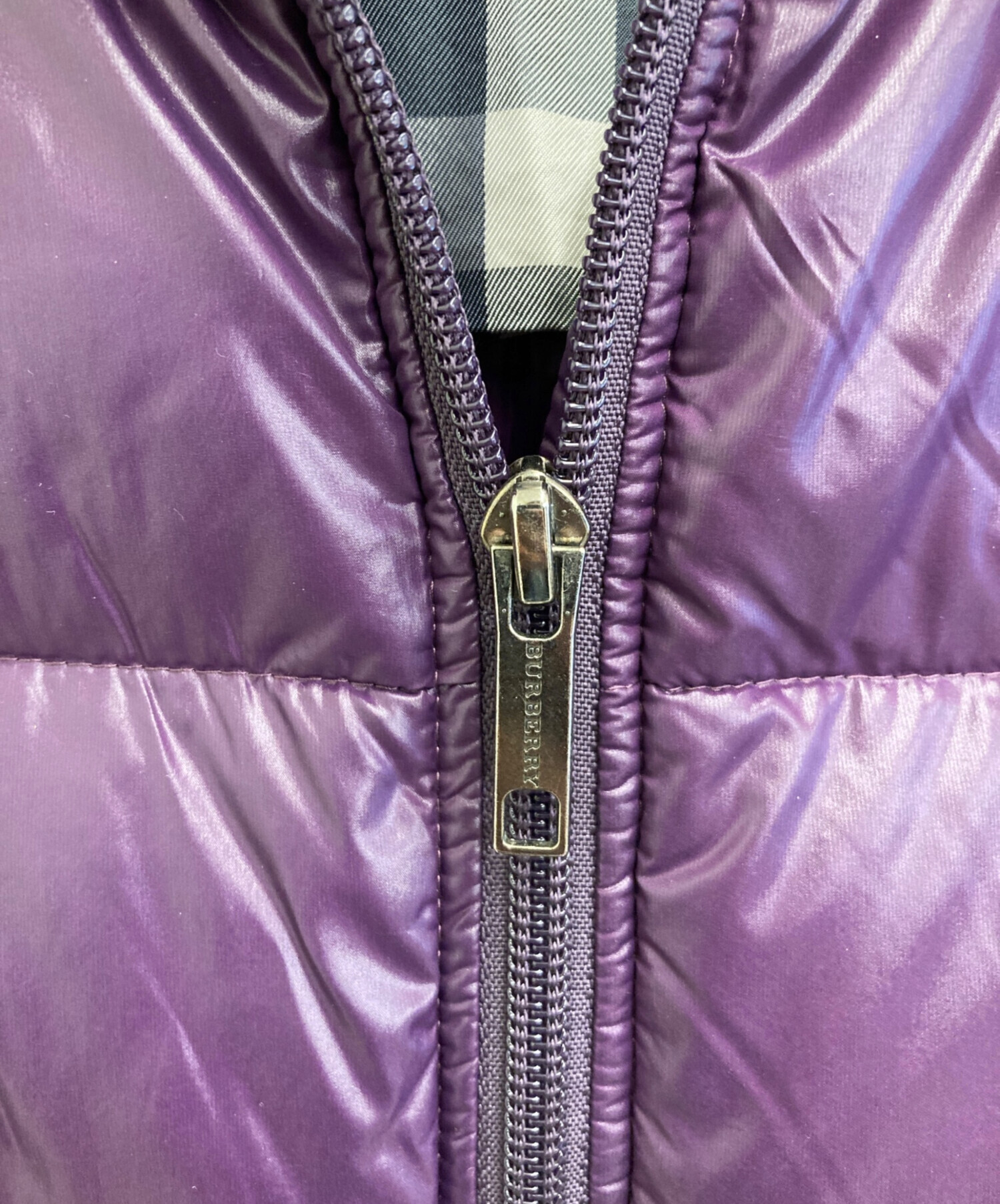 中古・古着通販】BURBERRY (バーバリー) ダウンジャケット パープル