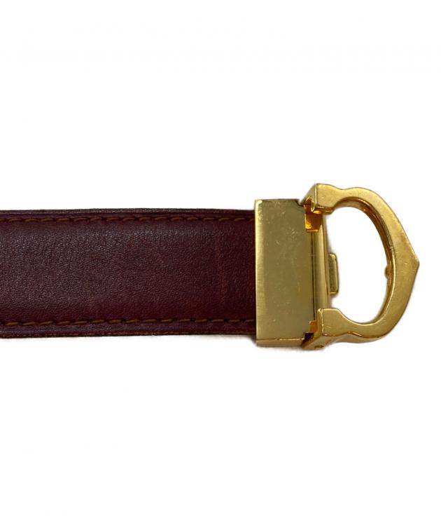 中古・古着通販】Cartier (カルティエ) レザーベルト ボルドー