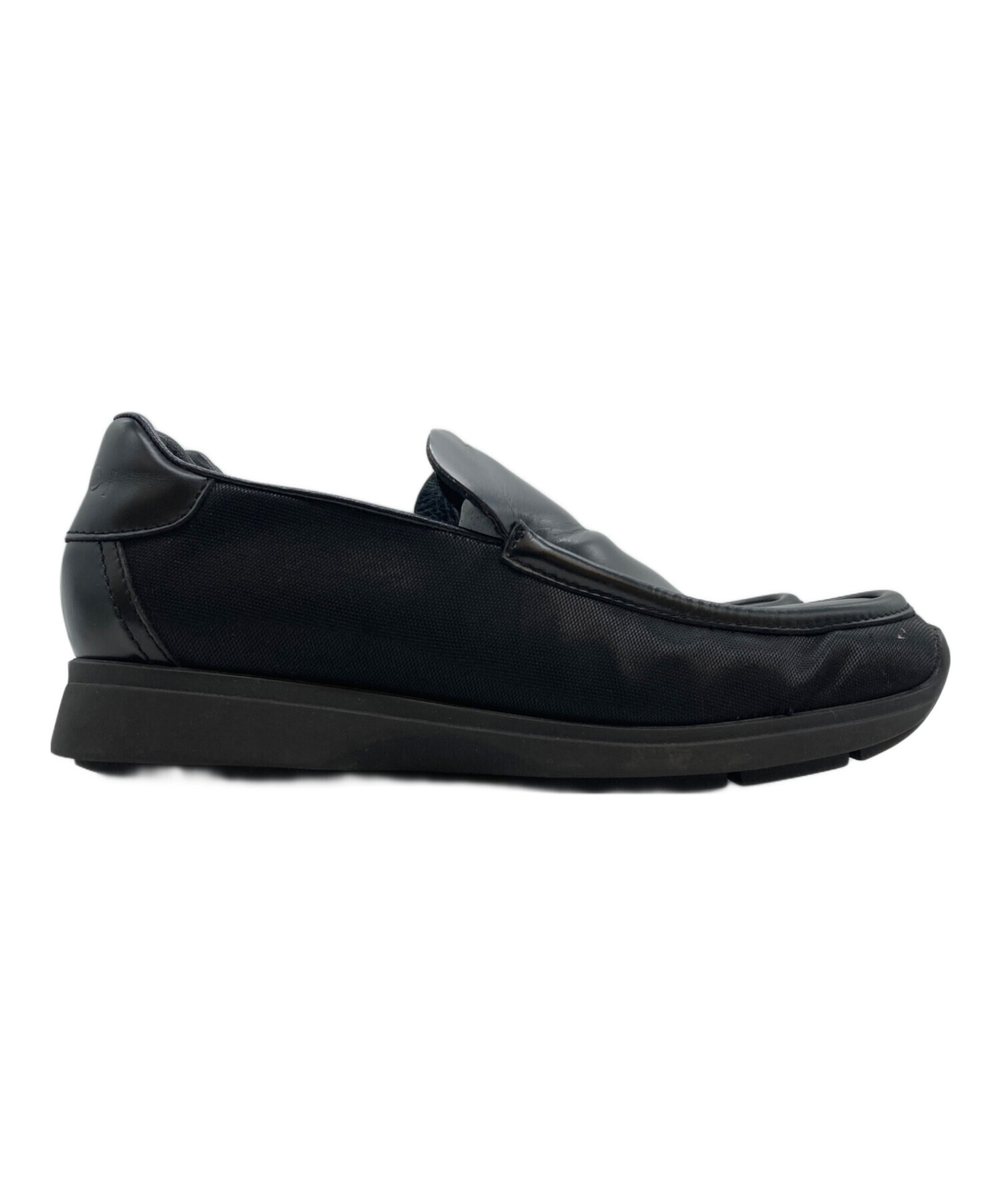 中古・古着通販】GUCCI (グッチ) レザースリッポン ブラック サイズ:42 