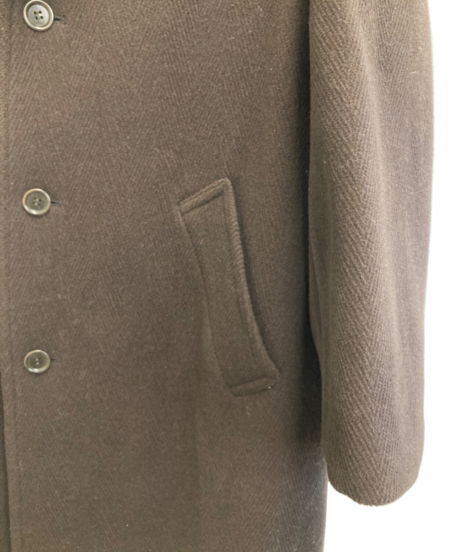 Paul Smith チェスターコート　ブラウン 中古・古着通販】PAUL SMITH (ポールスミス) ウールチェスター