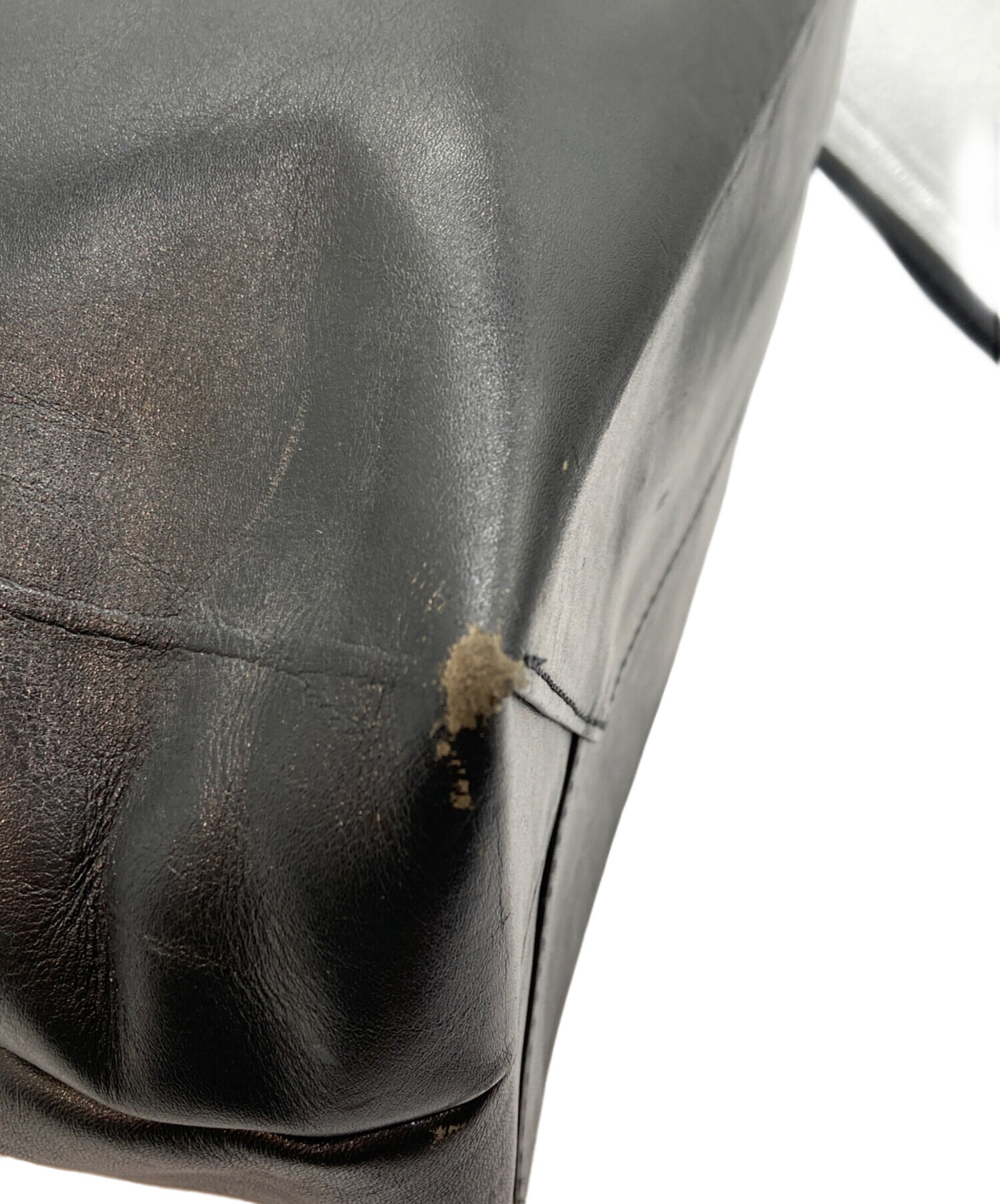 トリコ　コムデギャルソン　レザートートバッグ ブラック 中古・古着通販】tricot COMME des GARCONS (トリココムデギャルソン