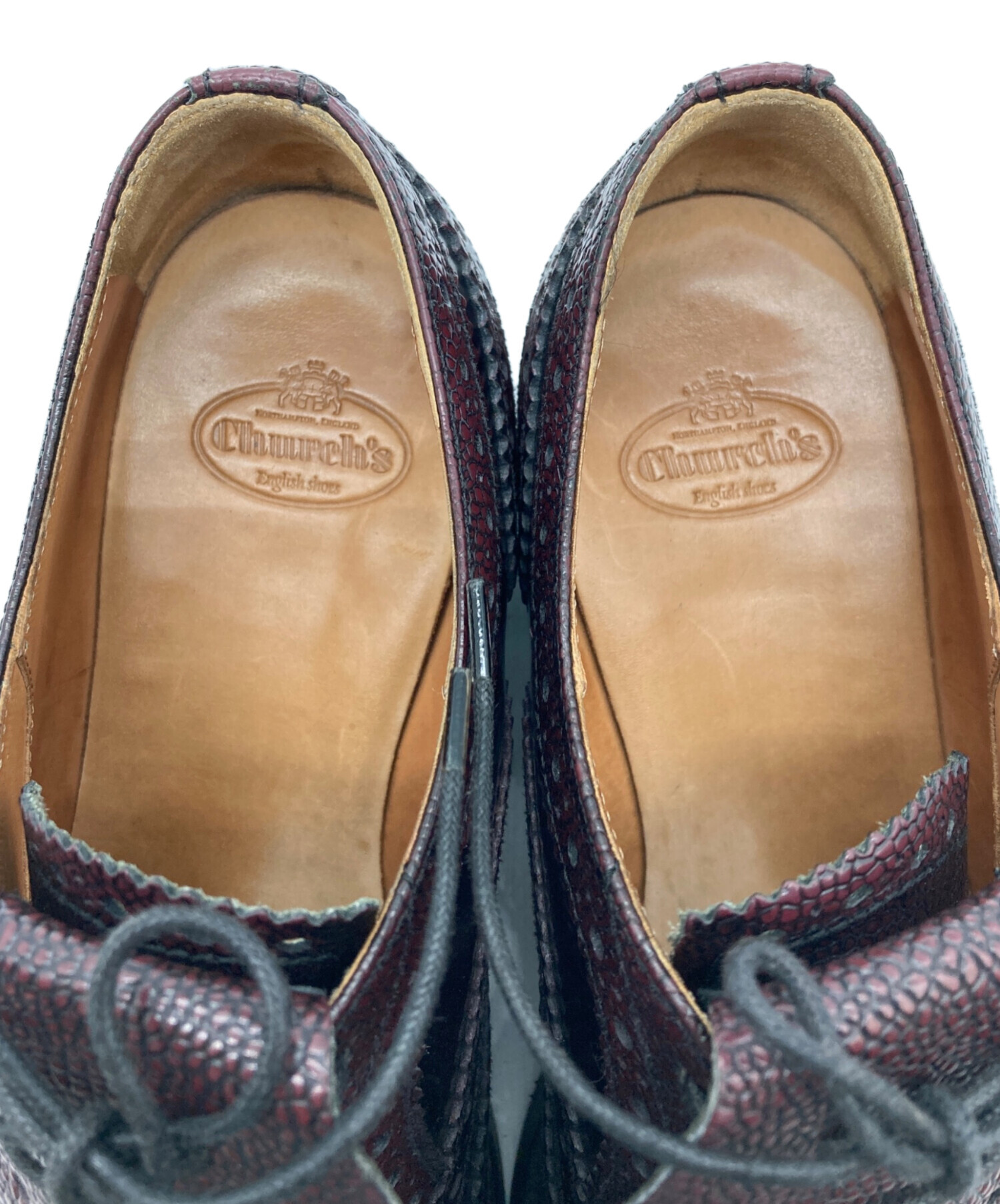 極美品Church's チャーチ CONSTANCE R レースアップ 21.5 中古・古着通販】CHURCH'S (チャーチ) CONSTANCE R キルト付レース