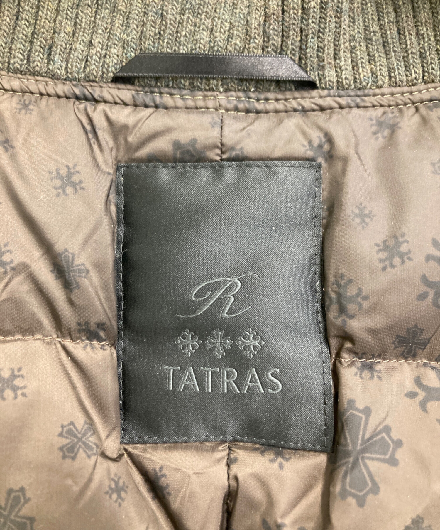 中古・古着通販】TATRAS (タトラス) MA-1 ダウン ERRO オリーブ サイズ