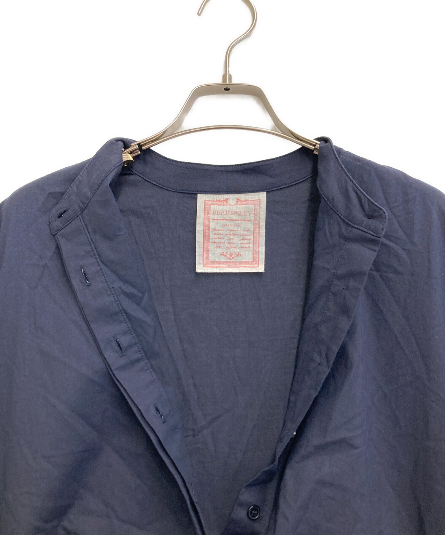 中古・古着通販】BEARDSLEY (ビアズリー) ブラウスワンピース ネイビー