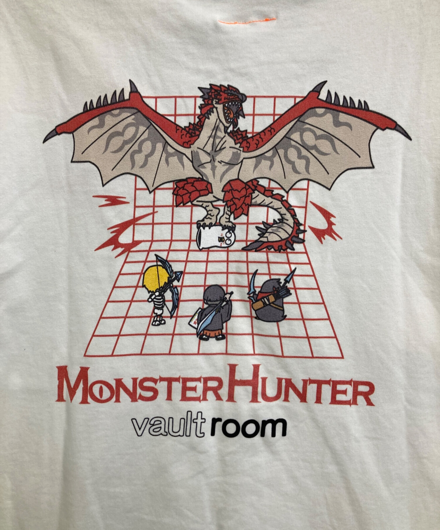VR × Rathalos TEE ボルトルーム vaultroom Tシャツ 中古・古着通販】vaultroom (ボルトルーム) Rathalos TEE ホワイト
