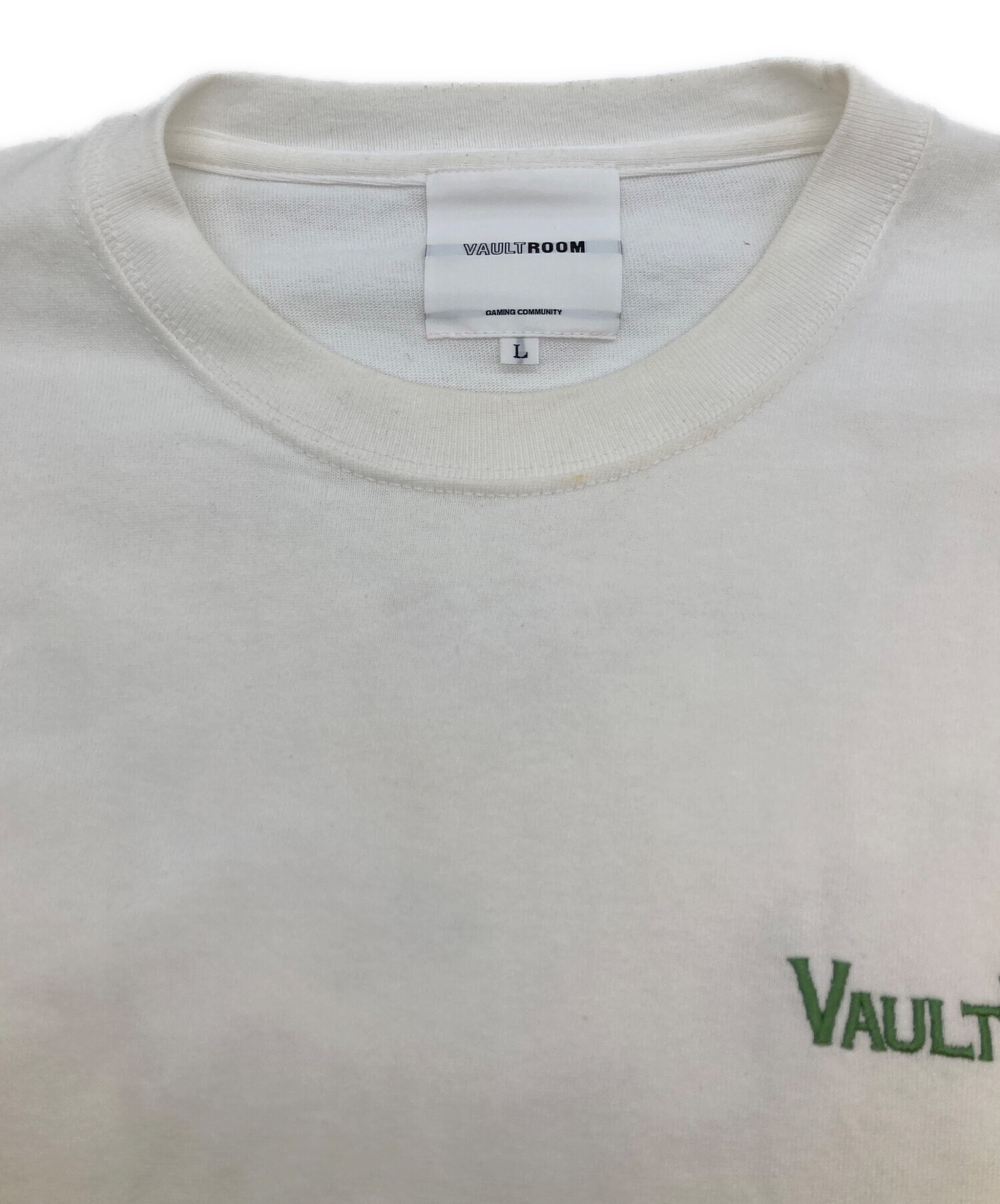 中古・古着通販】vaultroom (ボルトルーム) Tシャツ ホワイト サイズ:L