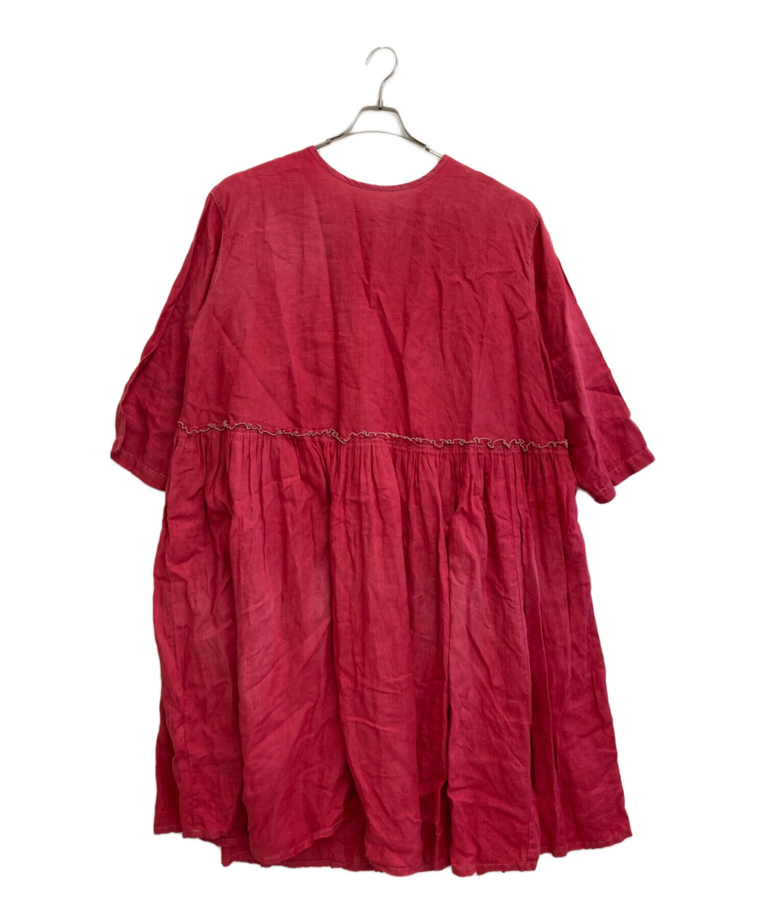 中古・古着通販】nest Robe (ネストローブ) リネンワンピース レッド