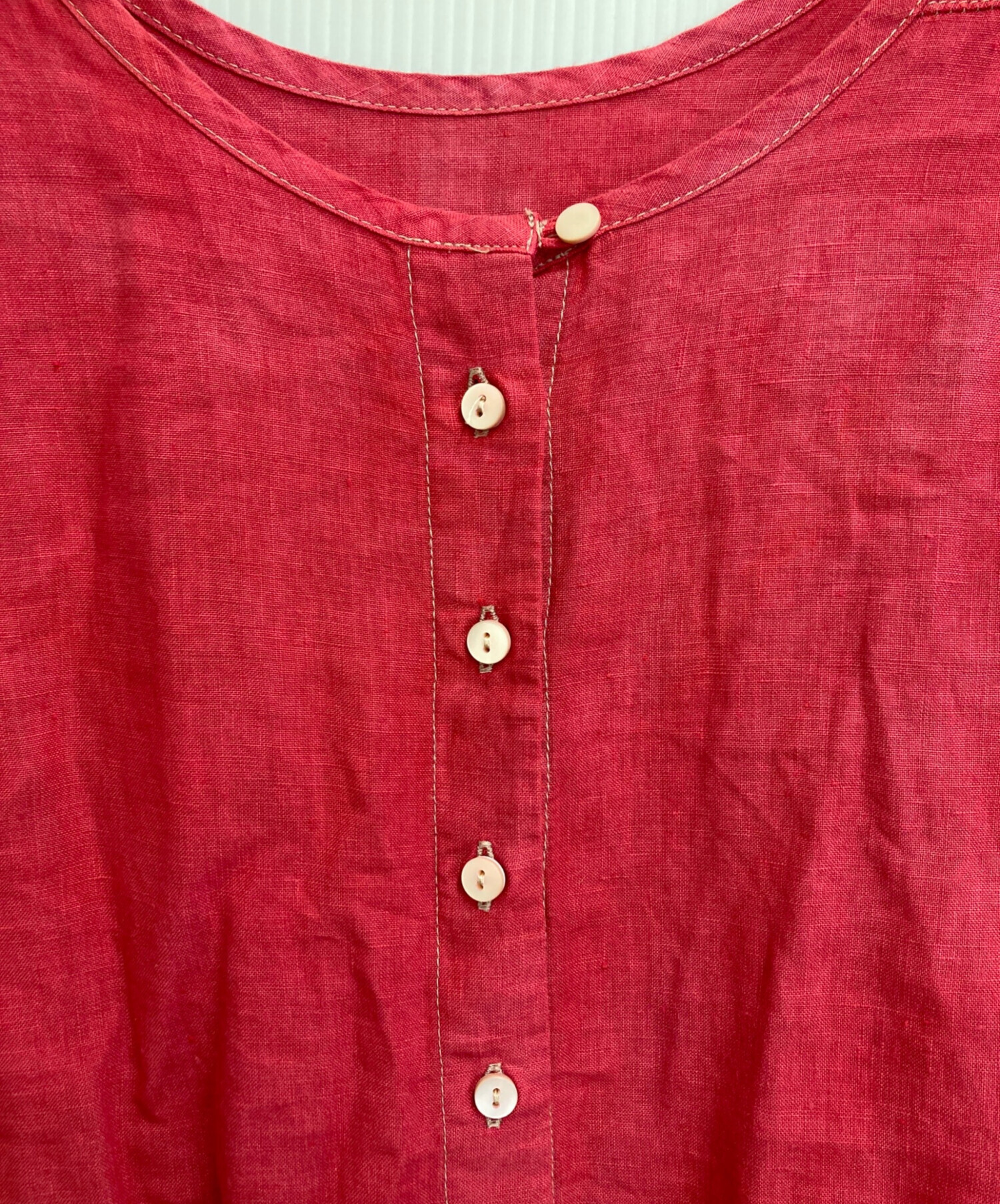 中古・古着通販】nest Robe (ネストローブ) リネンワンピース レッド