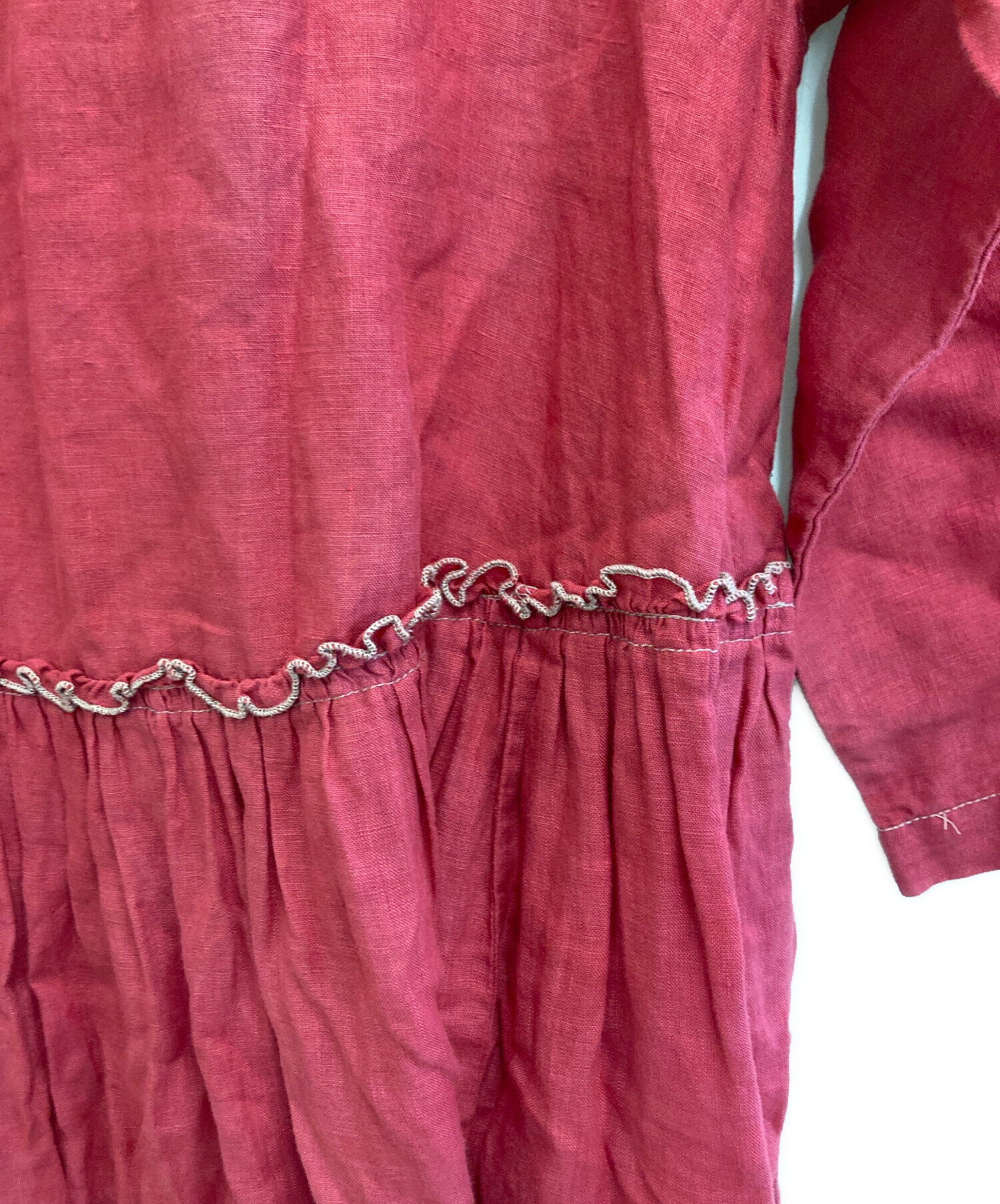 中古・古着通販】nest Robe (ネストローブ) リネンワンピース レッド