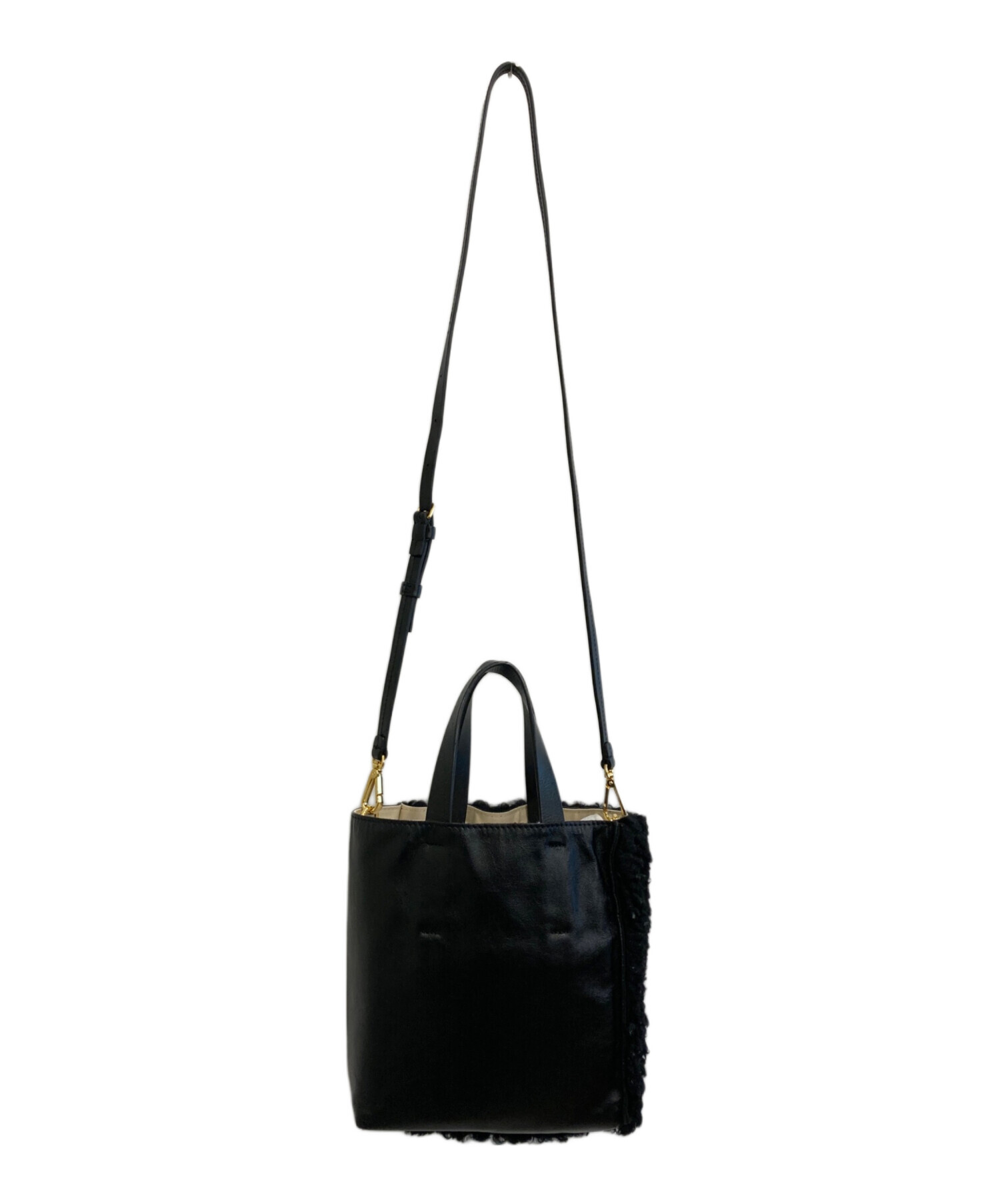 中古・古着通販】MARNI (マルニ) MUSEO SOFT MINI TOTE BAG ブラック