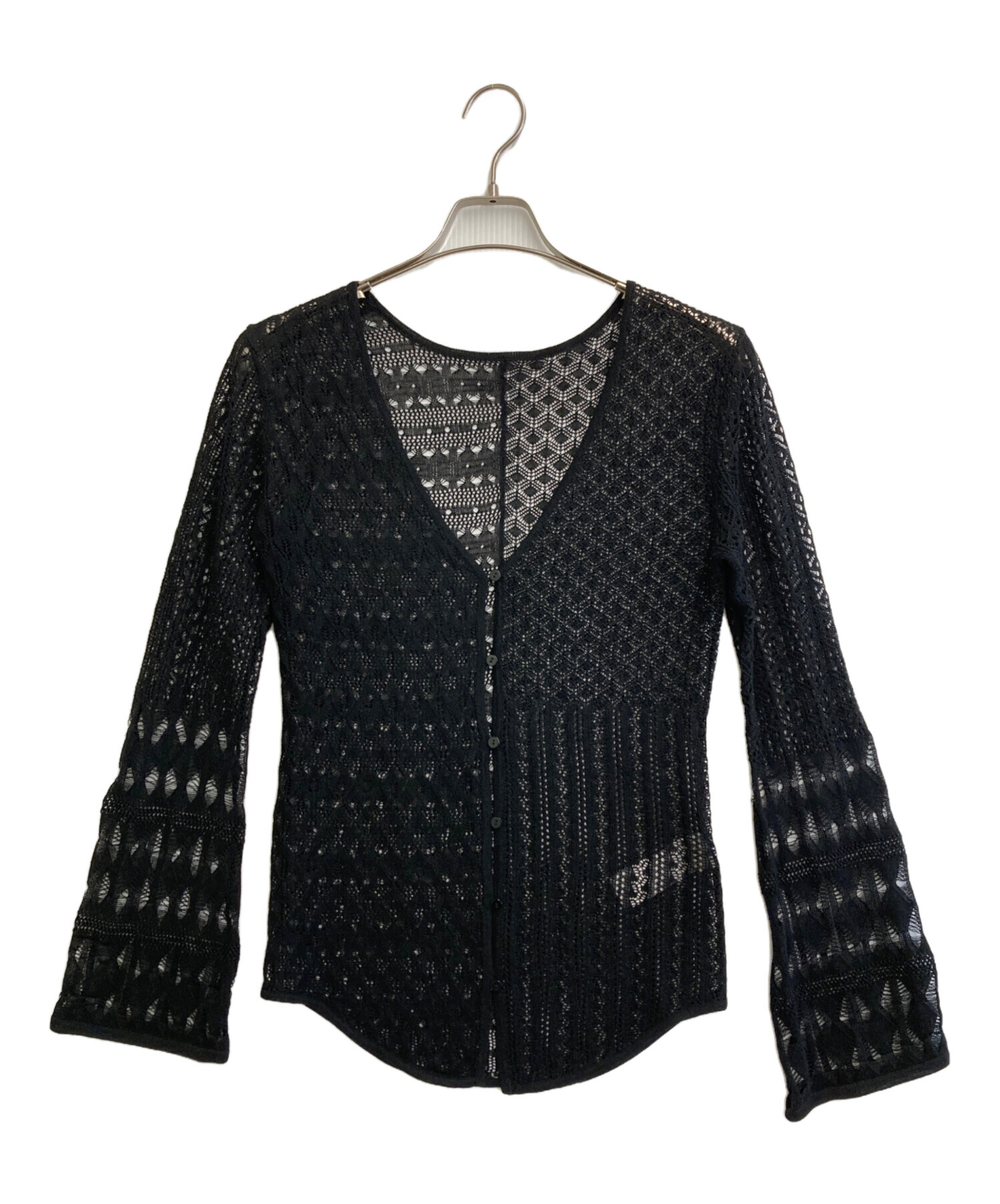 Ameri アメリ 25SS MEDI SWITCH KNIT CARDIGAN 中古・古着通販】Ameri (アメリ) 25ss MEDI SWITCH KNIT CARDIGAN