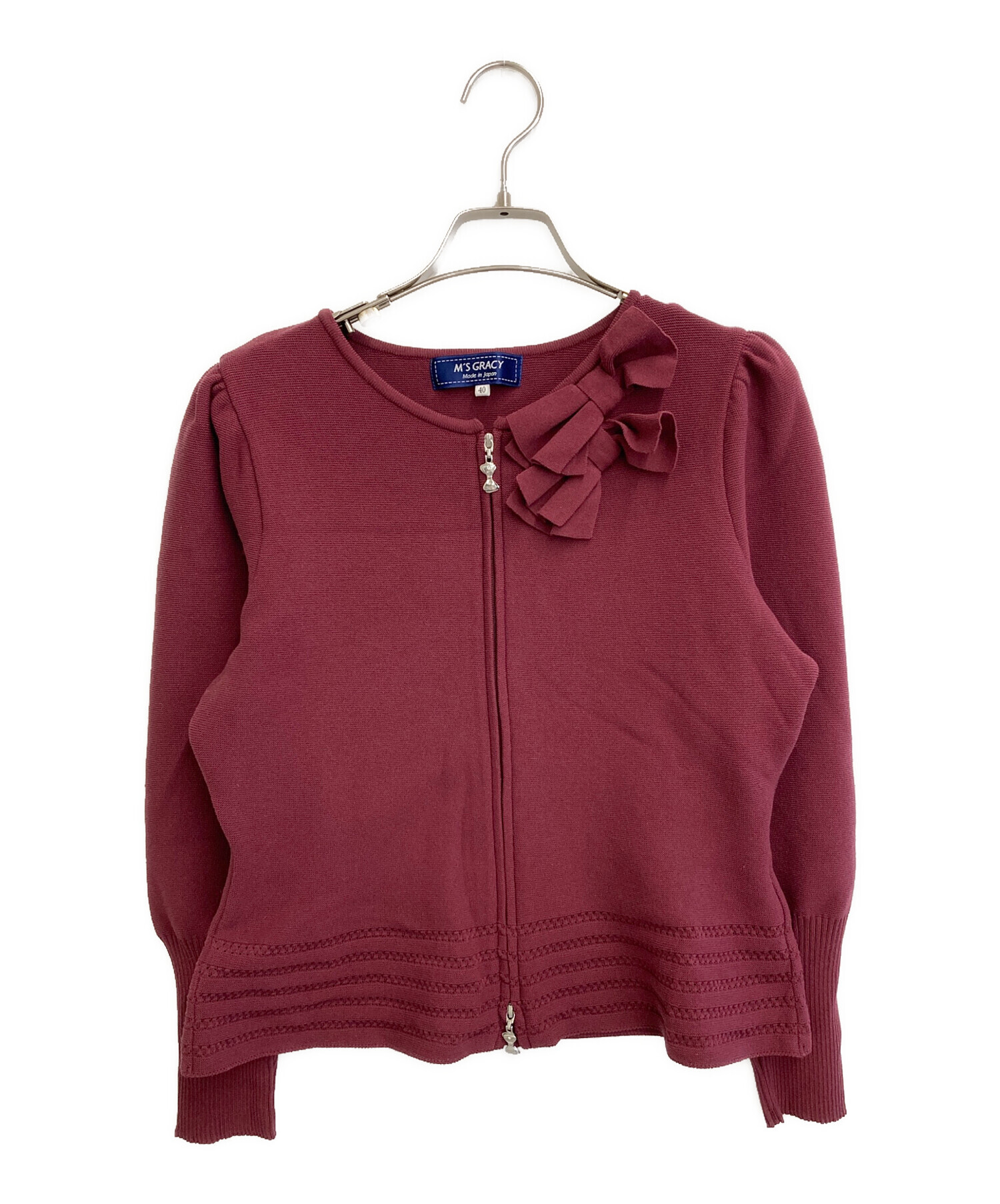 中古・古着通販】M'S GRACY (エムズグレイシー) ダブルリボン Wジップ