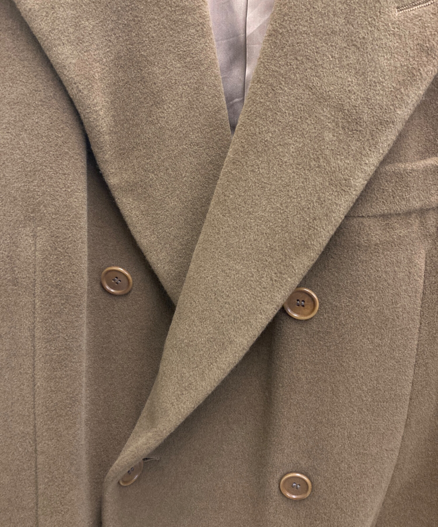 Giorgio armani チェスターコート　ブラウン　バージンウール 中古・古着通販】GIORGIO ARMANI (ジョルジョアルマーニ) ウール
