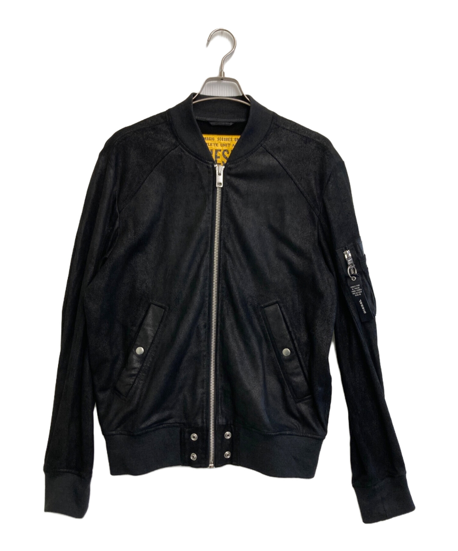 中古・古着通販】DIESEL (ディーゼル) ゴートレザーブルゾン ブラック