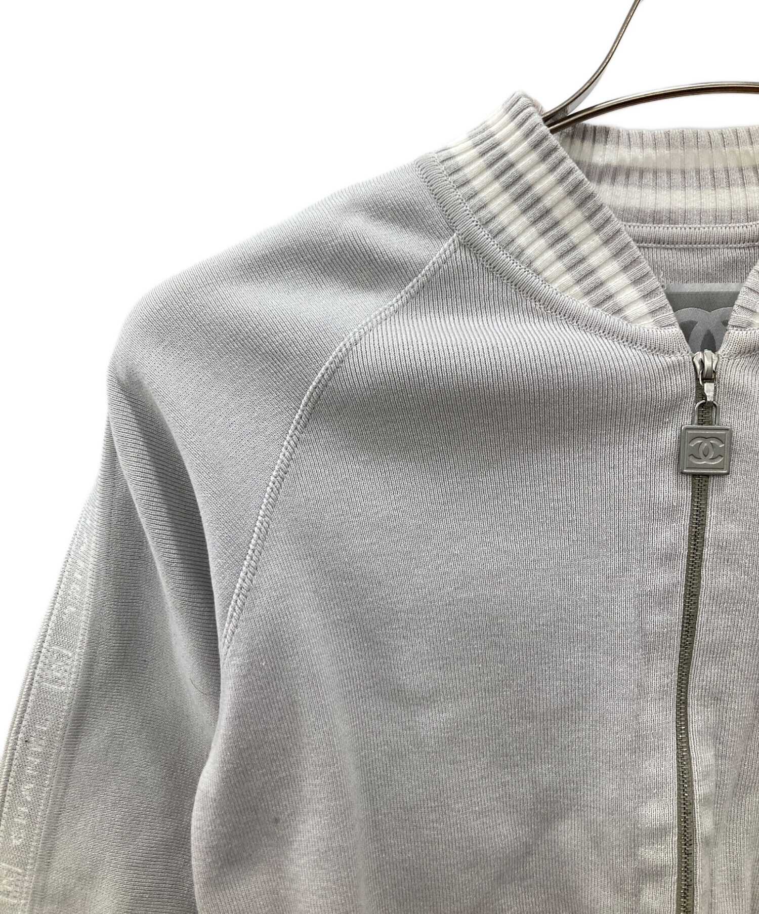 中古・古着通販】CHANEL (シャネル) スポーツラインニットジャケット