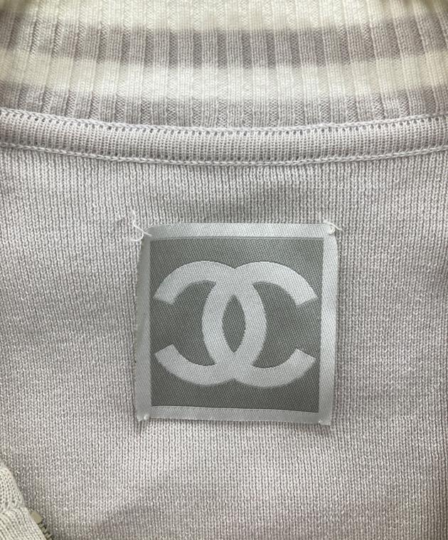 中古・古着通販】CHANEL (シャネル) スポーツラインニットジャケット