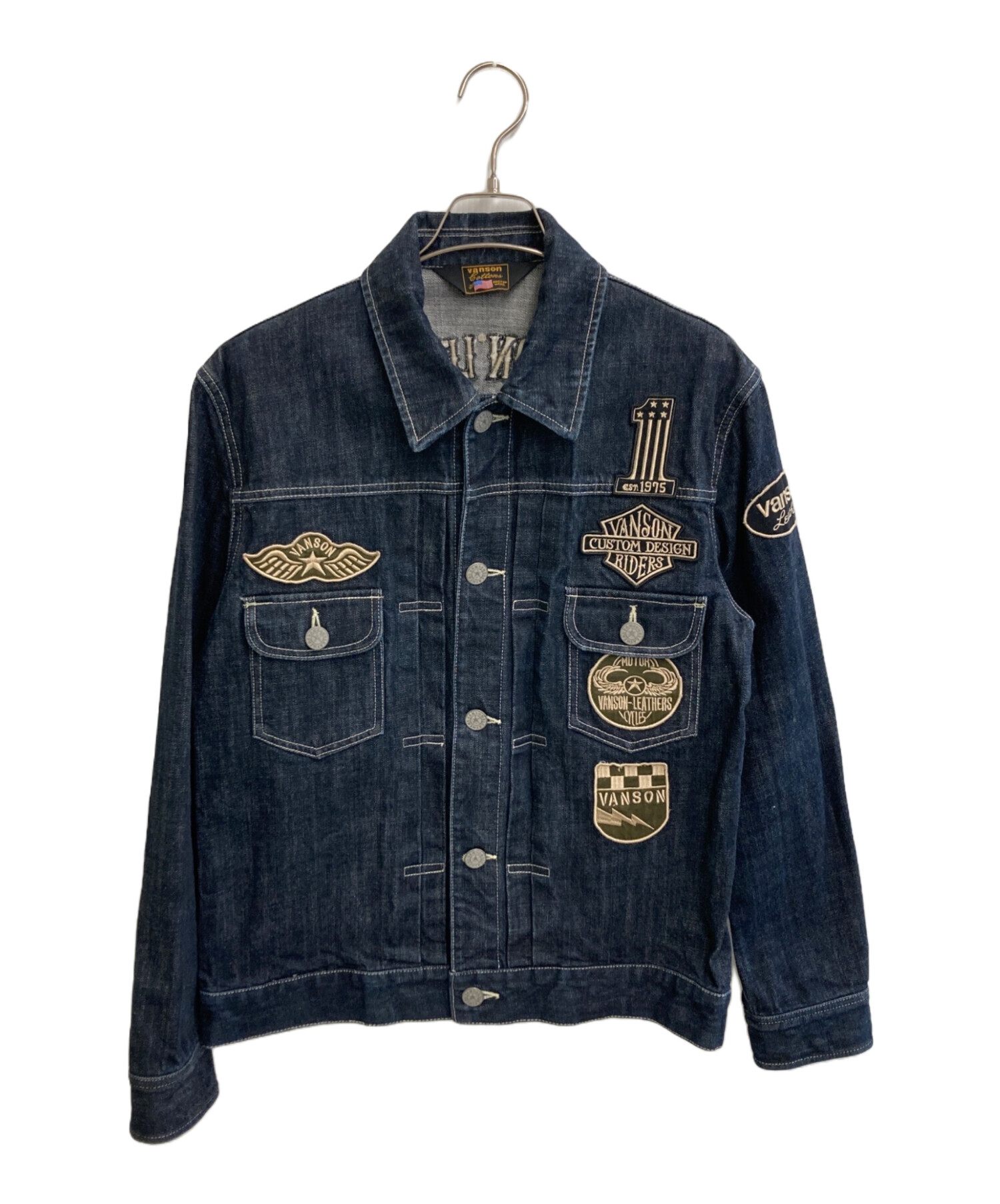 Vanson デニムデニムジャケット　 Lサイズ 中古・古着通販】VANSON (バンソン) デニムジャケット インディゴ
