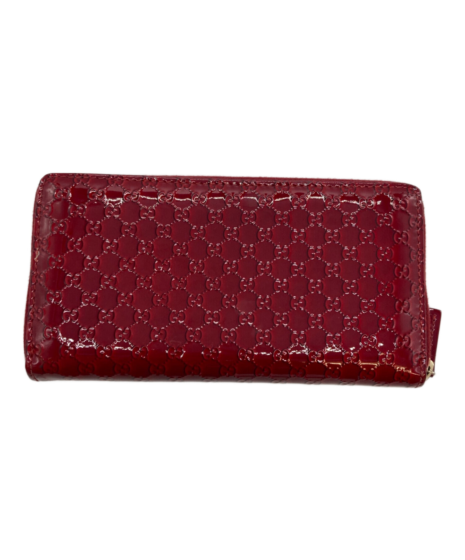 今週特別値下げ 美品 GUCCI グッチ 長財布 折り 黒 赤 レッド 金具 