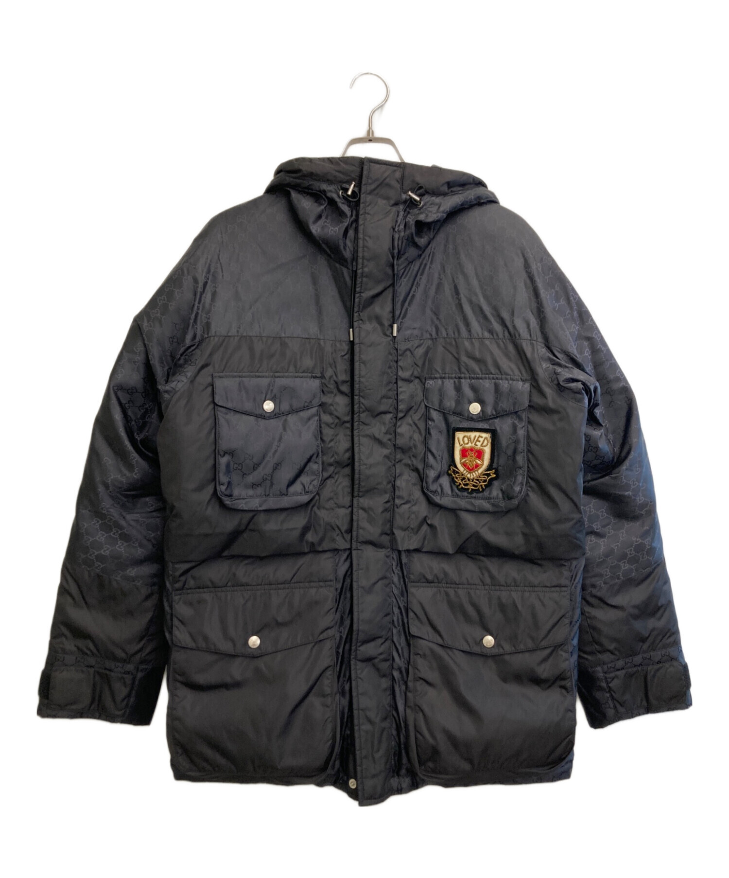 中古・古着通販】GUCCI (グッチ) GGジャガードダウンジャケット