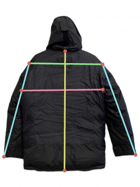 中古・古着通販】GUCCI (グッチ) GGジャガードダウンジャケット