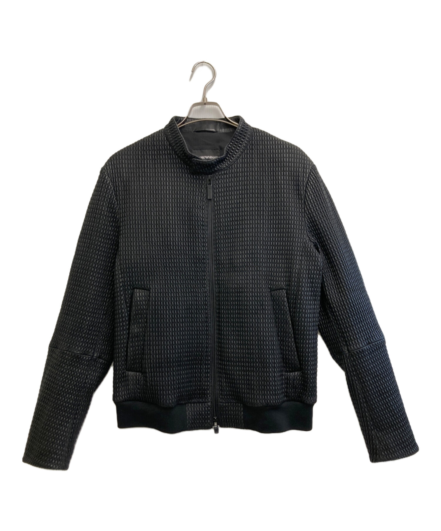 【美品】ARMANI アルマーニ ジャケット ラムレザー スパンコール 中古・古着通販】EMPORIO ARMANI (エンポリオアルマーニ) 凹凸