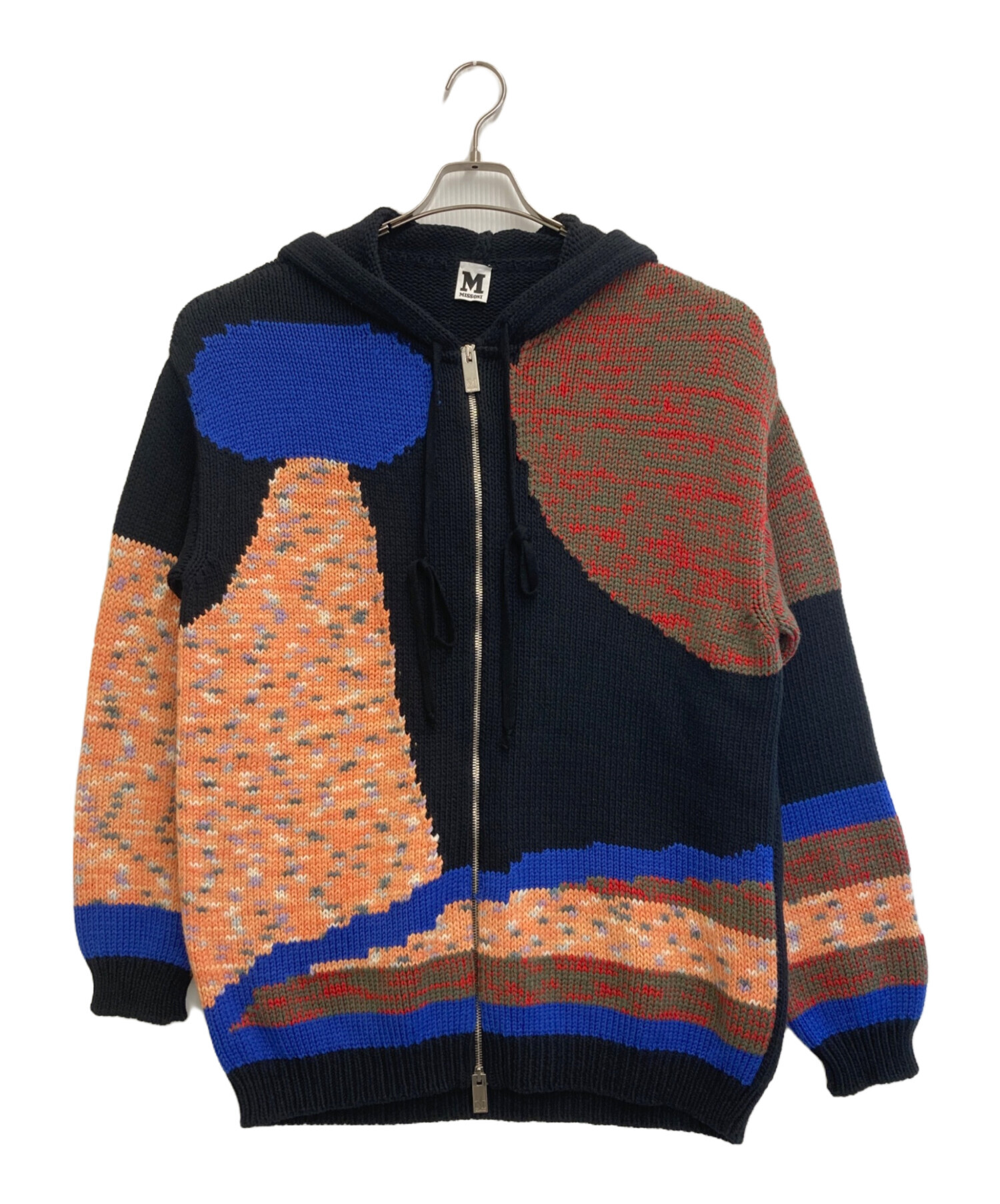 中古・古着通販】MISSONI (ミッソーニ) ニットパーカー マルチカラー