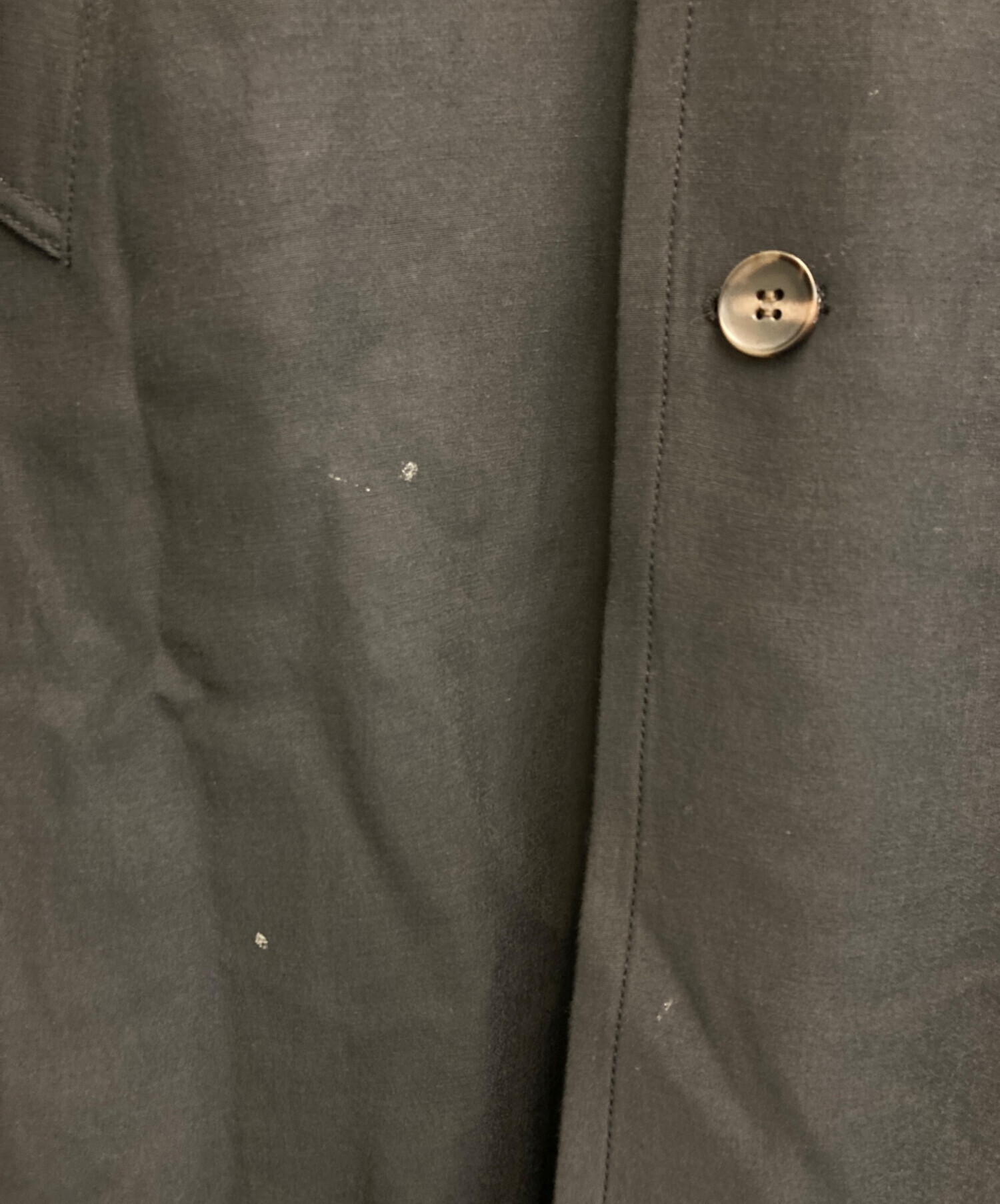 ENOF トレンチコート　L 中古・古着通販】ENOF (イナフ) トレンチコート ブラック サイズ:L