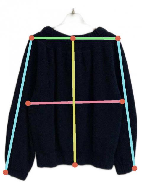 中古・古着通販】Curensology (カレンソロジー) ブークレニットジップ