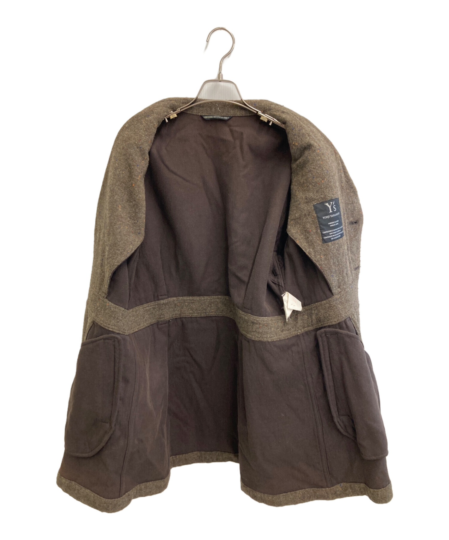 古着 ヨウジヤマモト ギミック リネン オーバー トレンチコート 古着 ヨウジヤマモト ギミック リネン オーバー トレンチコート