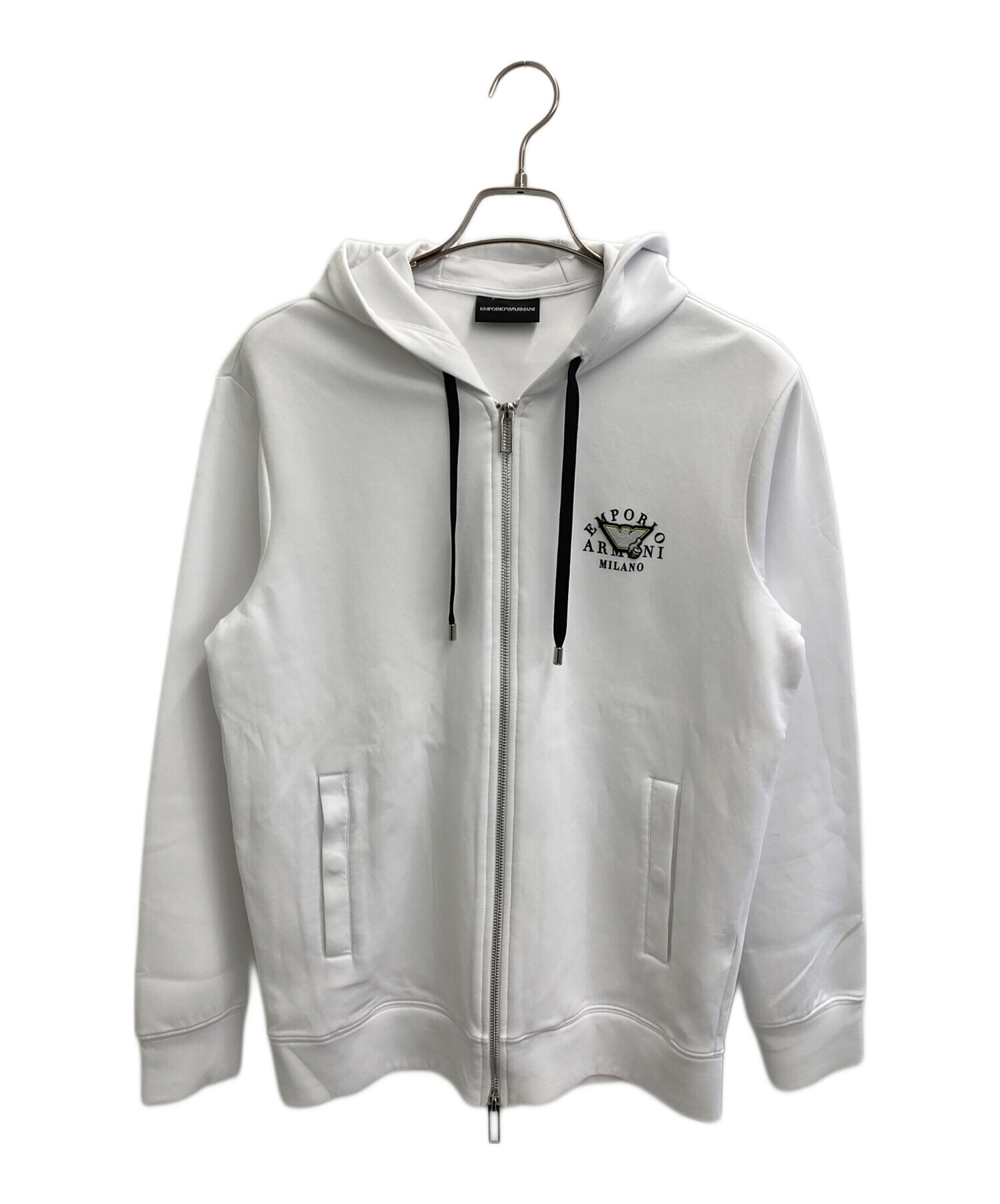 美品✨近年モデル　エンポリオアルマーニ 幾何学模様　ジップパーカー　L 中古・古着通販】EMPORIO ARMANI (エンポリオアルマーニ) ジップ