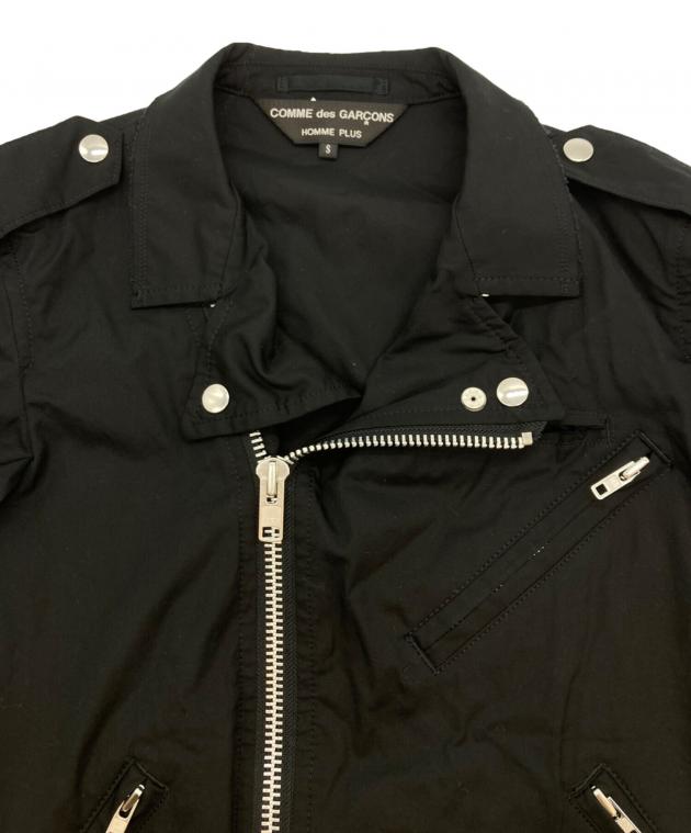 コムデギャルソンオムプリュス ライダースジャケット 黒 サイズM AD2015 中古・古着通販】COMME des GARCONS HOMME PLUS (コムデギャルソンオム