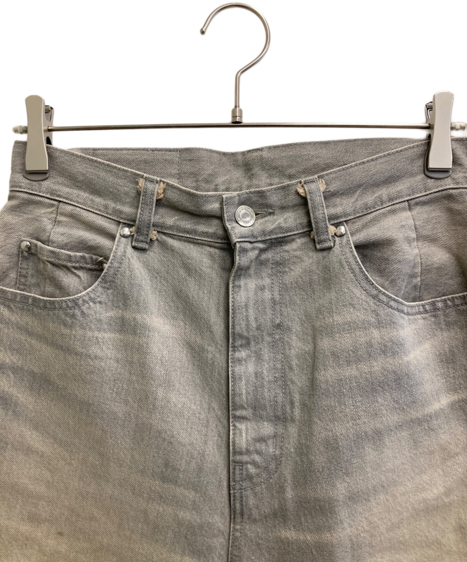 中古・古着通販】ASTRAET (アストラット) LOOFAH デニムパンツ グレー