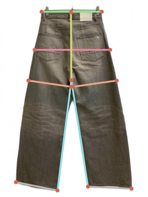 未使用　ASTRAET コーティングデニムパンツ　UNISEX M 中古・古着通販】ASTRAET (アストラット) デニムパンツ グレー サイズ