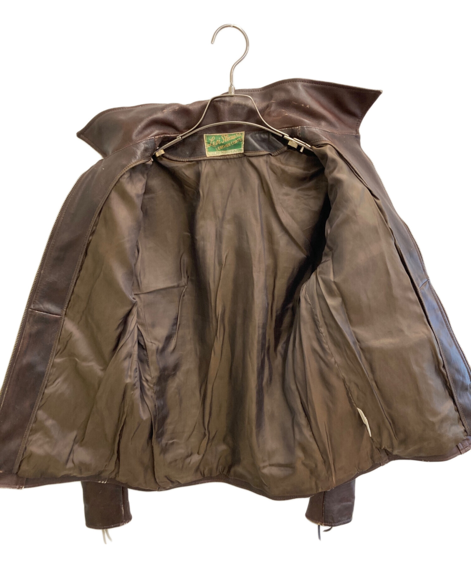 リーバイス LEVI’S レザージャケット 本革 ブラウン Levi's（リーバイス） レザー ボンバージャケット ブラウン メンズ