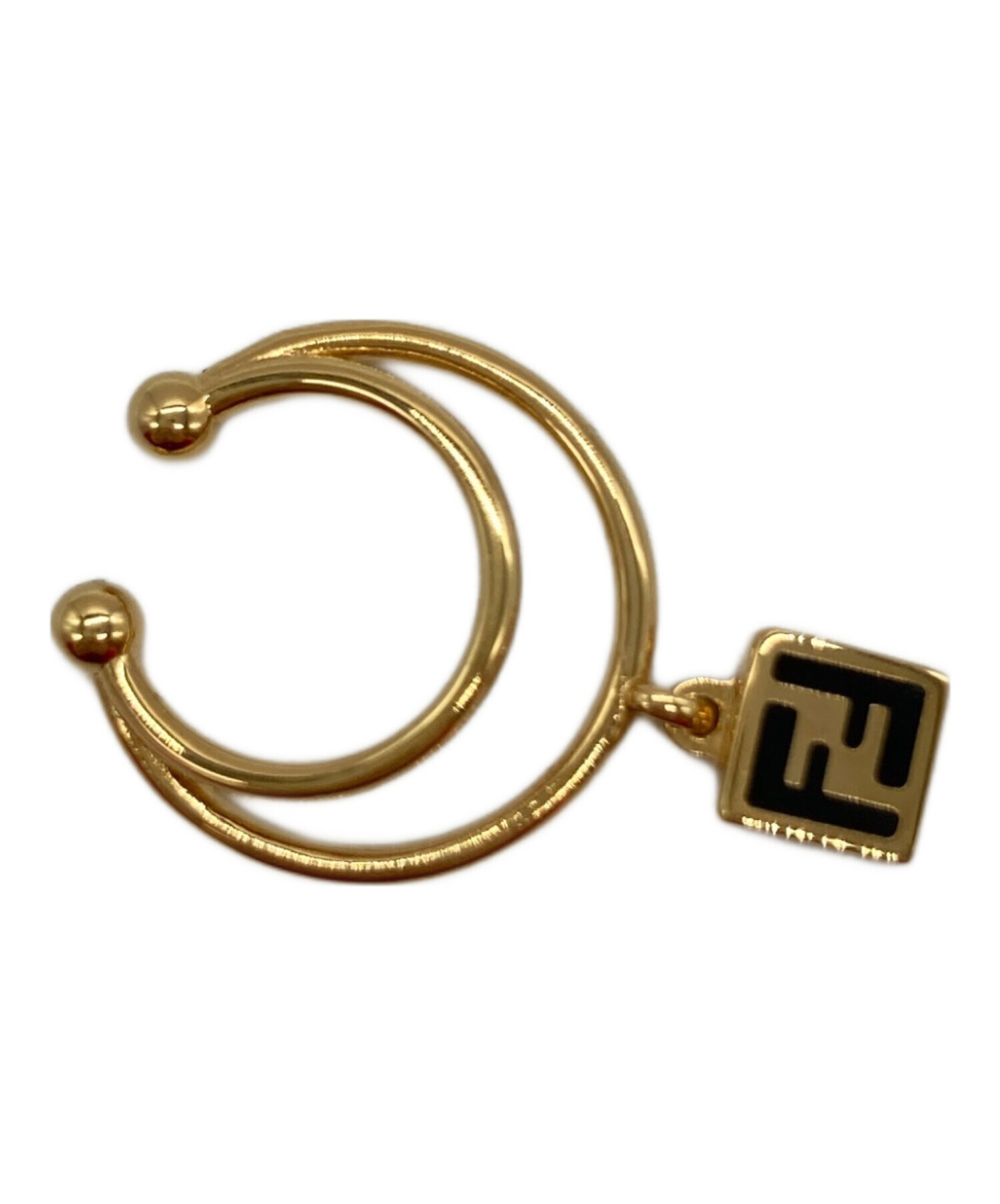 fendi イヤーカフ付ピアス　ゴールド 中古・古着通販】FENDI (フェンディ) フォーエバーイヤーカフ ゴールド