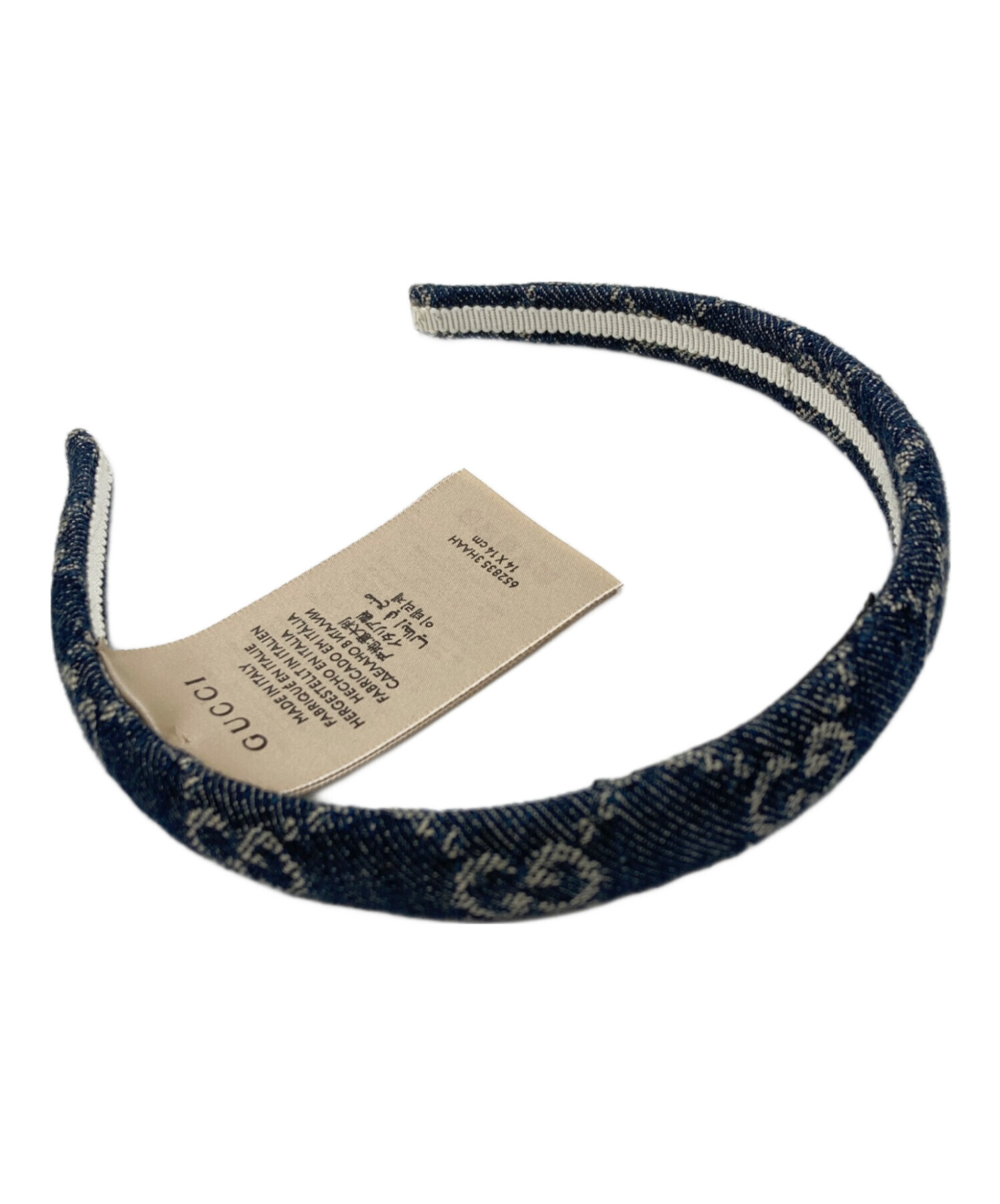 GUCCI カチューシャ少し汚れ　最終値下げ 中古・古着通販】GUCCI (グッチ) カチューシャ インディゴ サイズ:M