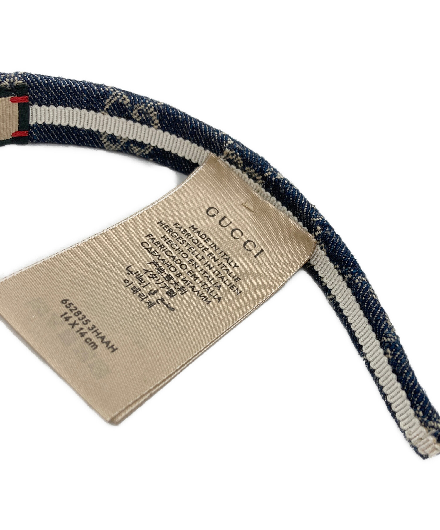 中古・古着通販】GUCCI (グッチ) カチューシャ インディゴ サイズ:M