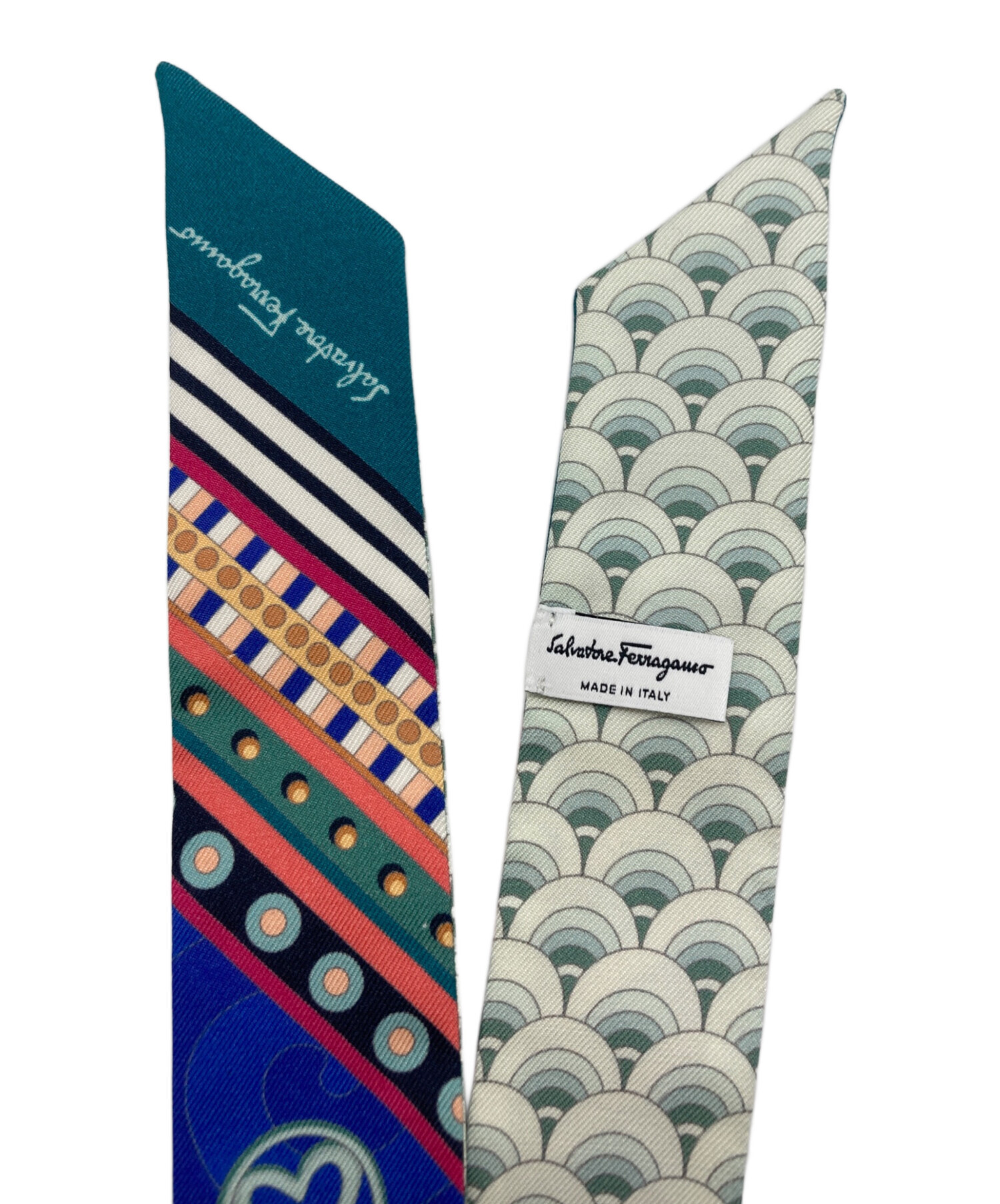 ジュンジュン　 サルバトーレフェラガモ　スカーフ 中古・古着通販】Salvatore Ferragamo (サルヴァトーレ フェラガモ