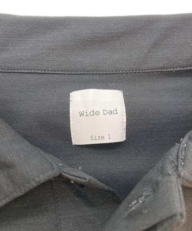 中古・古着通販】wide dad (ワイド ダット) 長袖ポロシャツ ブラック